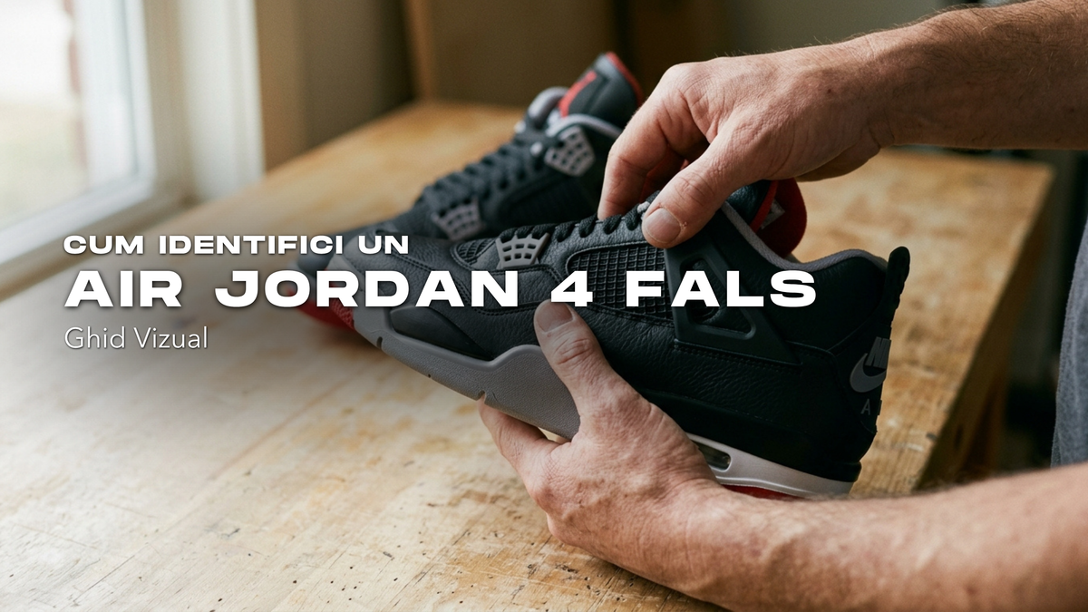 Cum identifici un Air Jordan 4 fals: ghid vizual