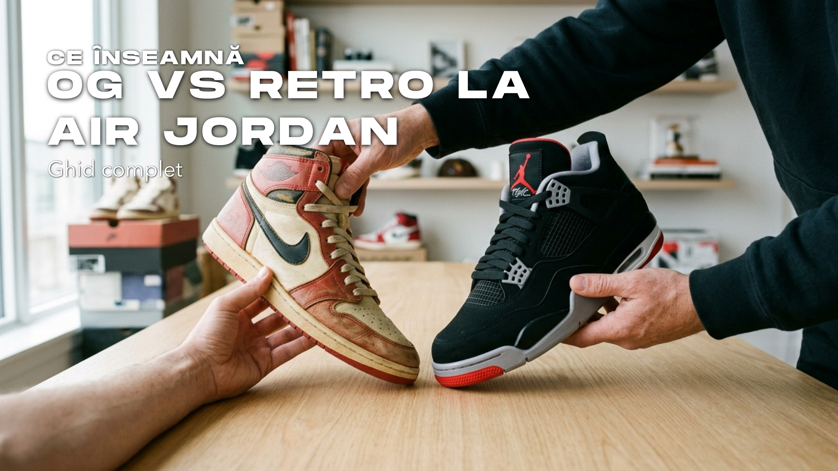 Ce inseamna OG vs Retro la Air Jordan: ghid complet