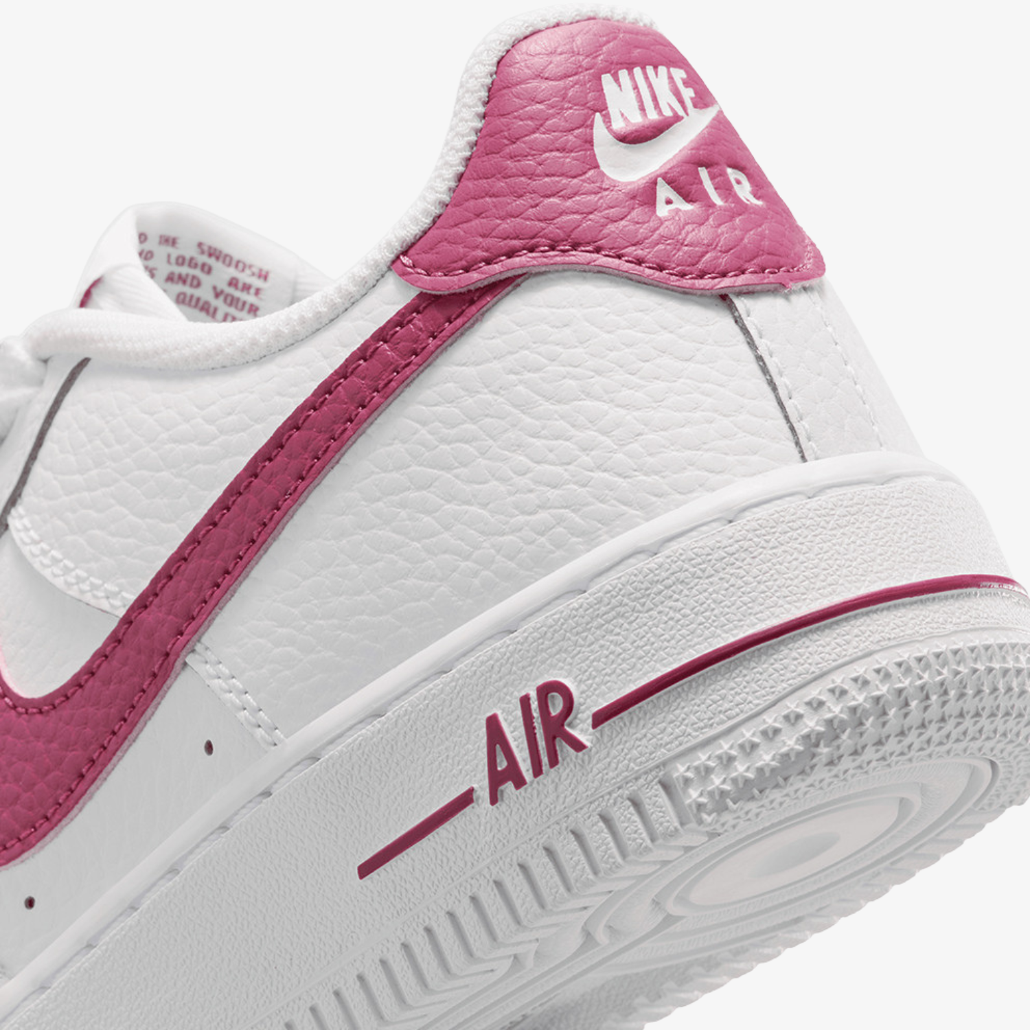 Nike Air Force 1 Low MS (GS) "White Pink"