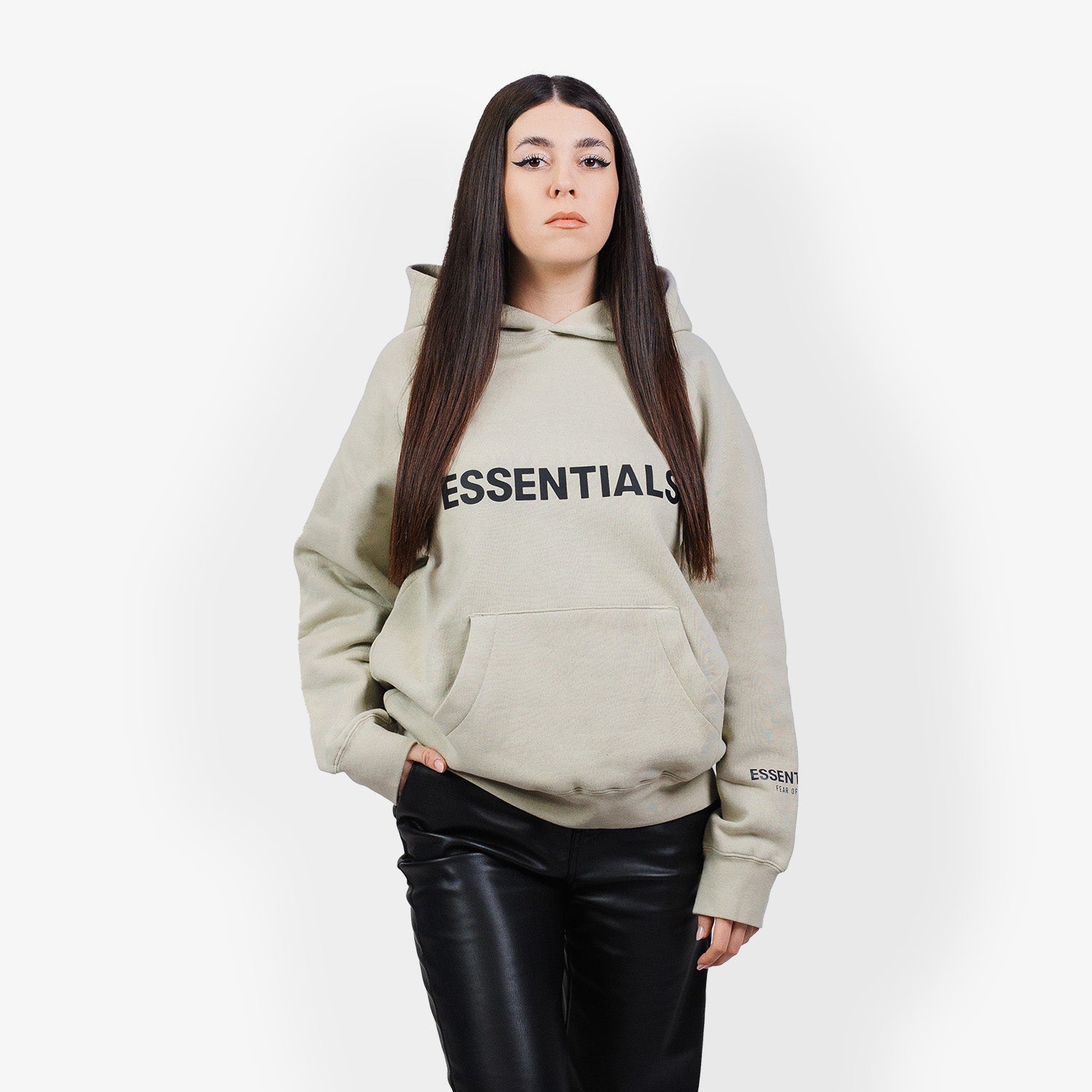 Hanorac Essentials Fear of God Applique "Avocado"