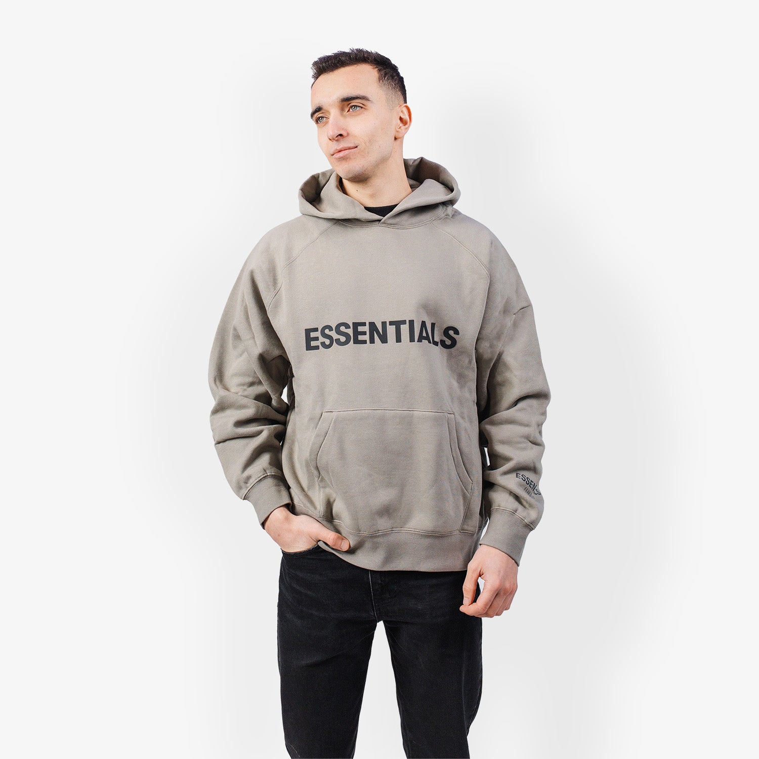 Hanorac Essentials Fear of God Applique "Cement"