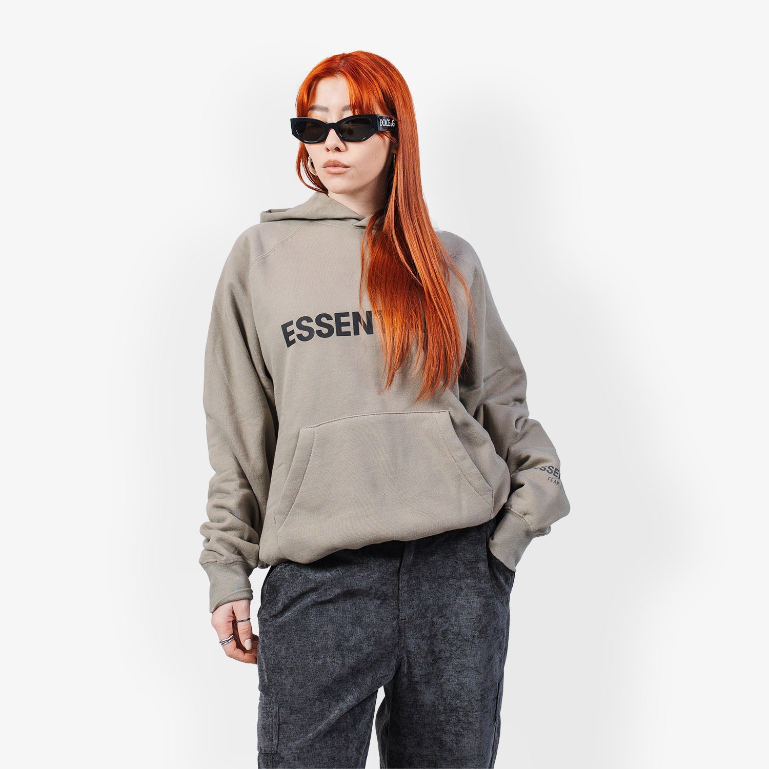 Hanorac Essentials Fear of God Applique "Cement"