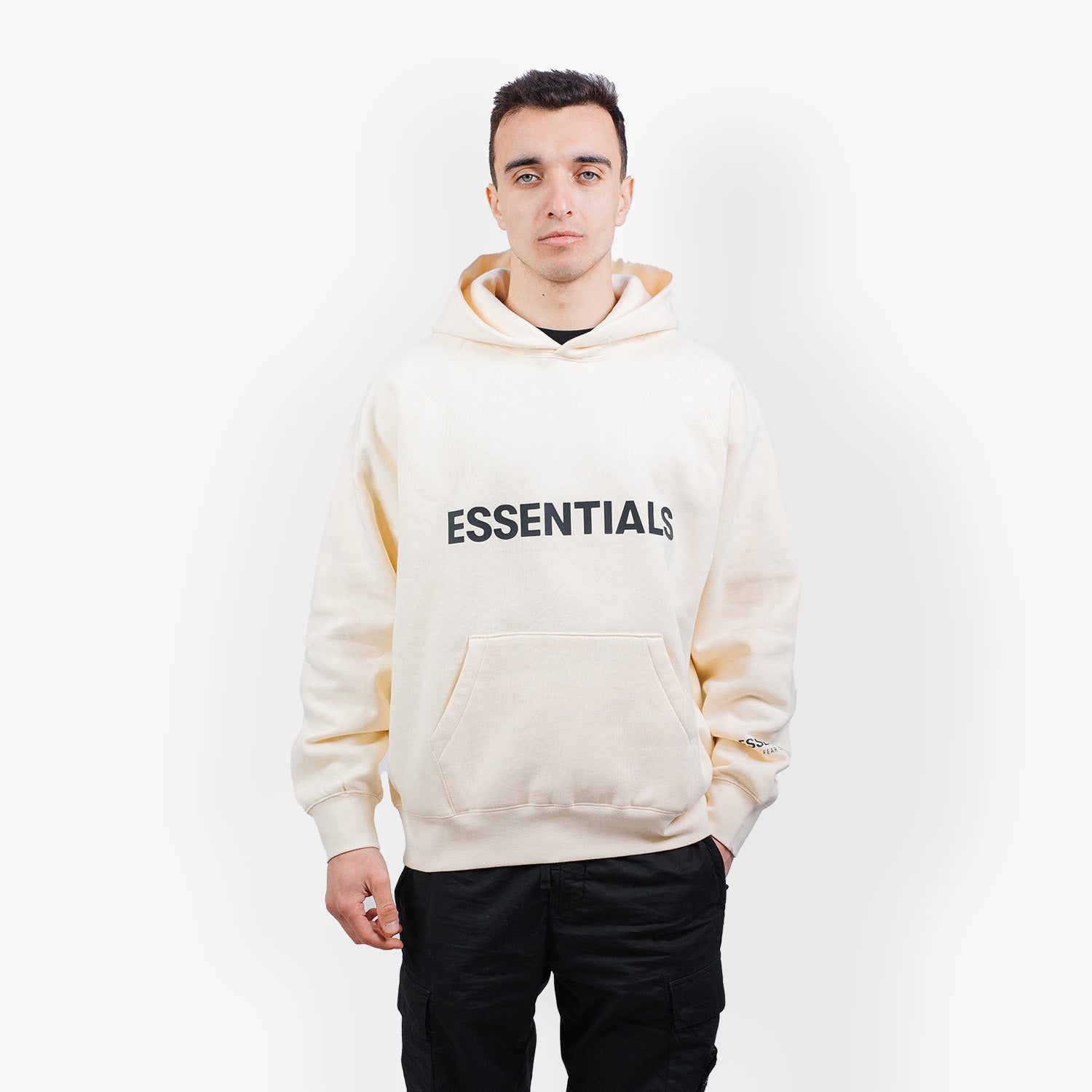 Hanorac Essentials Fear of God Applique "Cream"