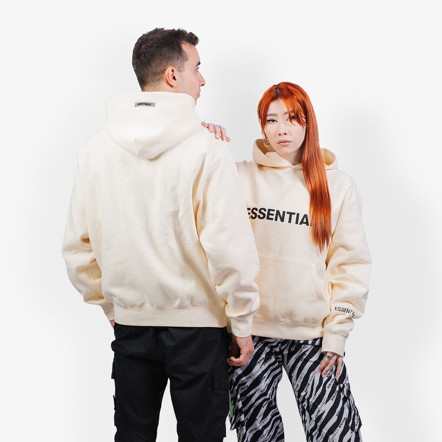 Hanorac Essentials Fear of God Applique "Cream"