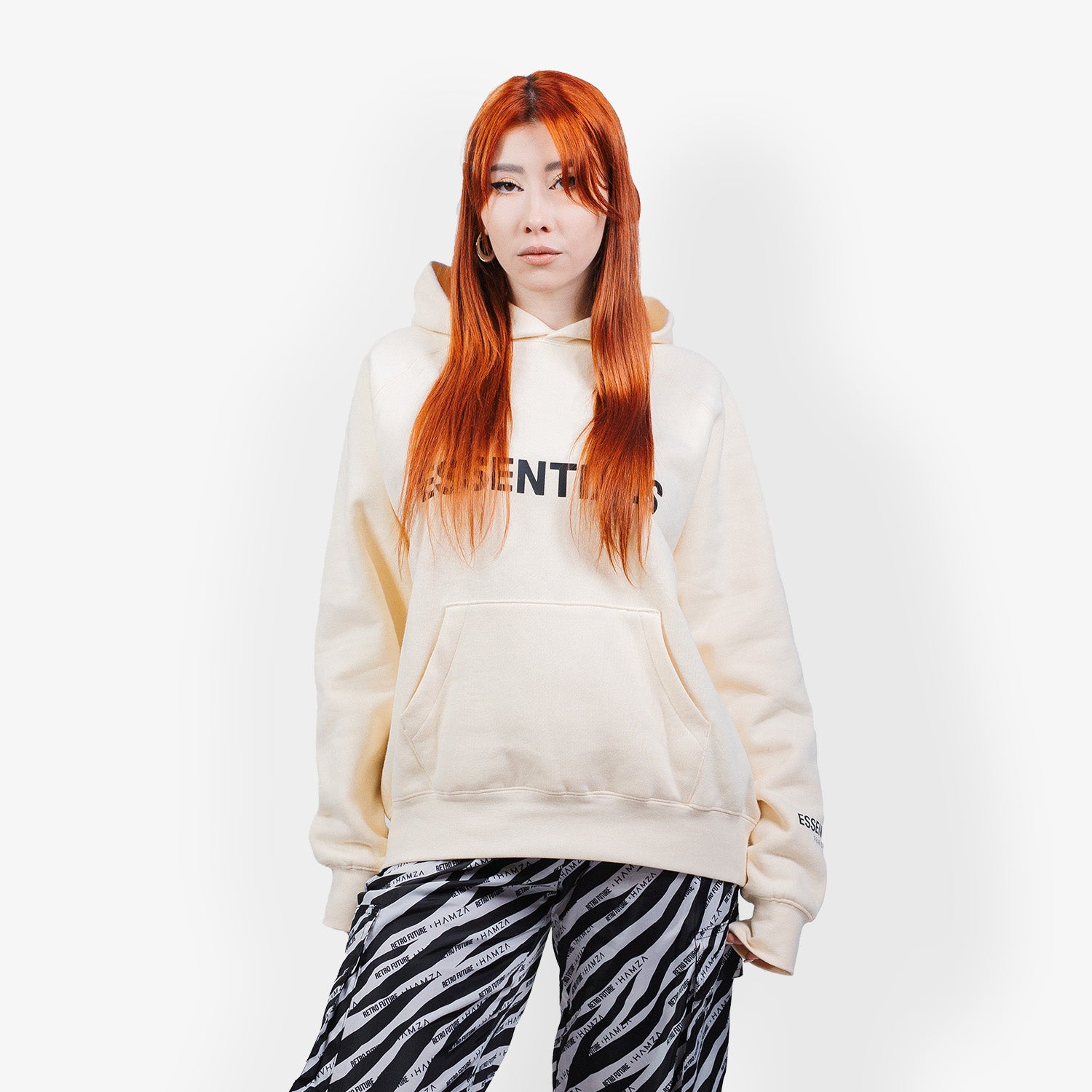 Hanorac Essentials Fear of God Applique "Cream"