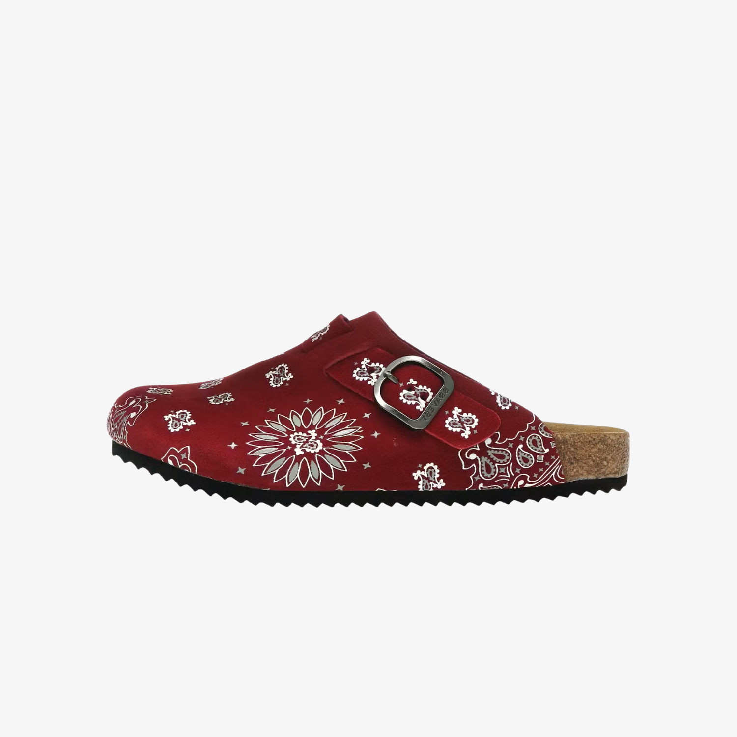 Bravest Studios Suede Paisley Clogs "Burgundy"