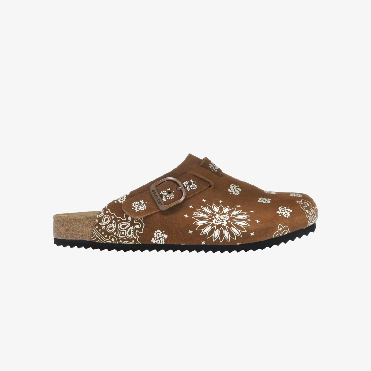 Bravest Studios Suede Paisley Clogs "Hazel"