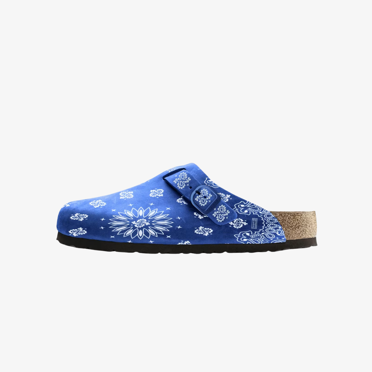 Bravest Studios Suede Paisley Clogs "Royal Blue "