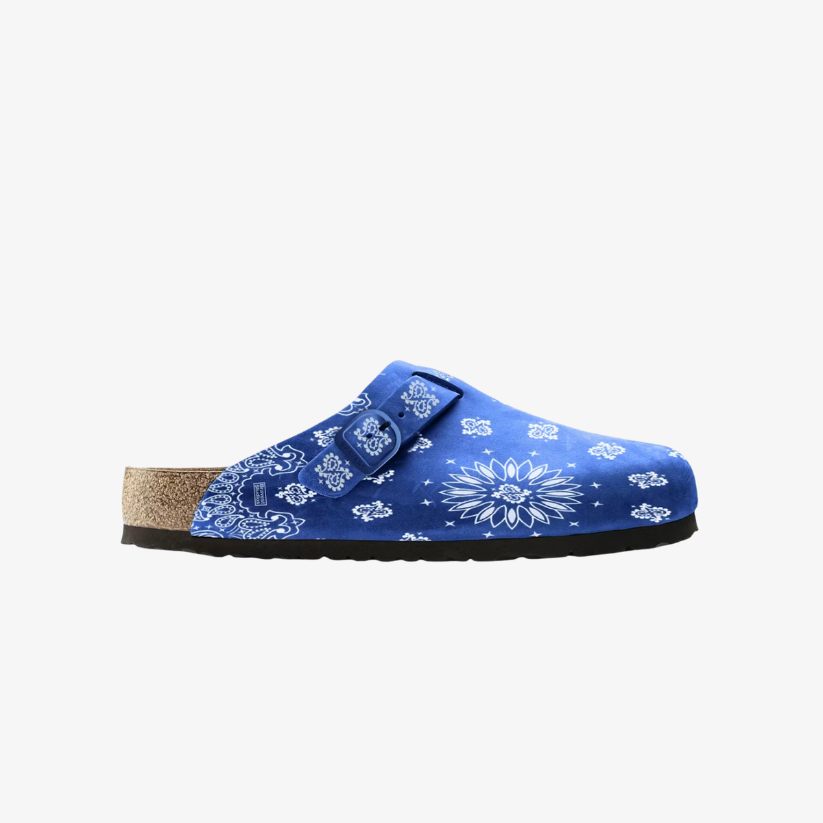 Bravest Studios Suede Paisley Clogs "Royal Blue "