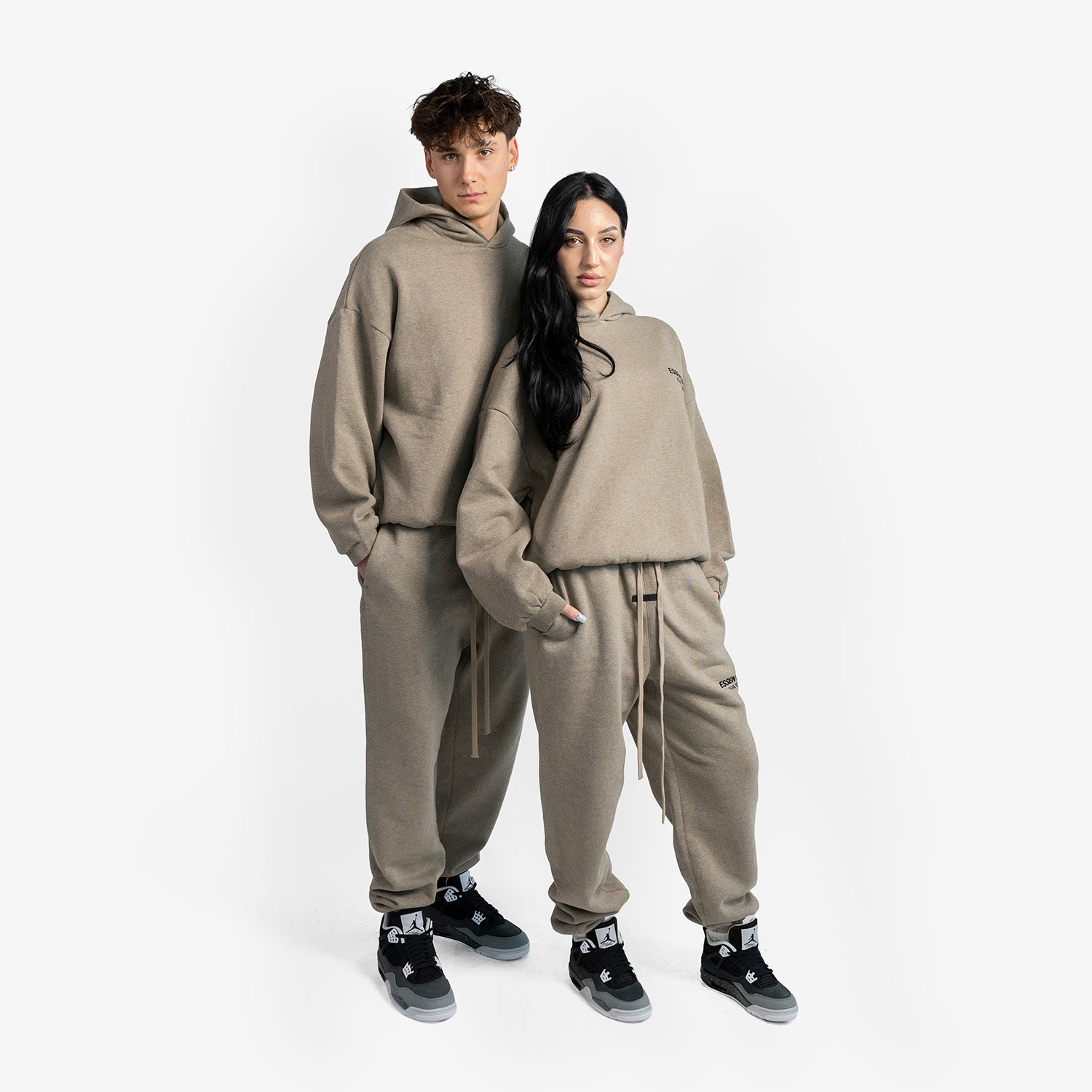 Set Hanorac & Pantaloni Lungi Essentials Fear Of God  "Heather Grey"