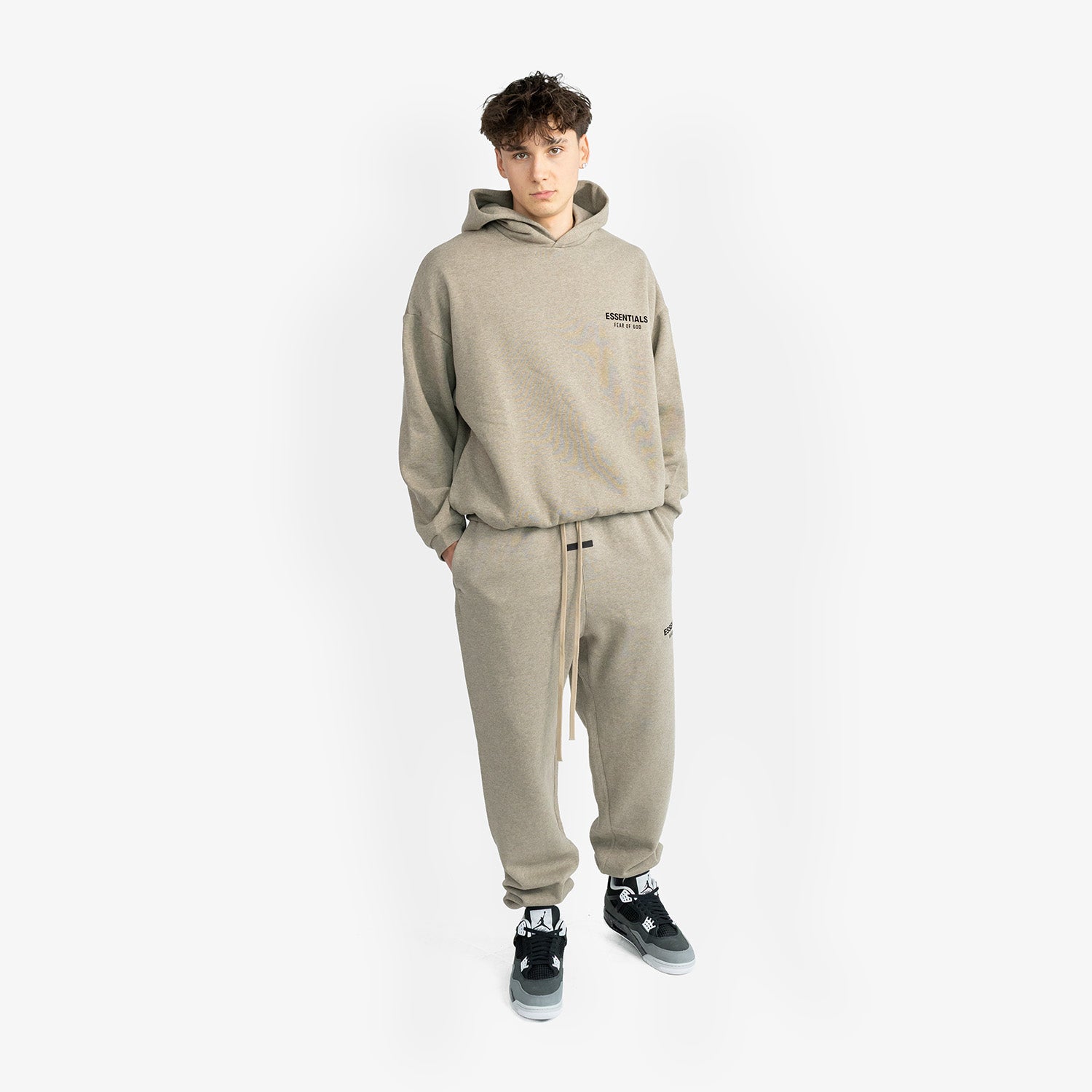 Set Hanorac & Pantaloni Lungi Essentials Fear Of God  "Heather Grey"