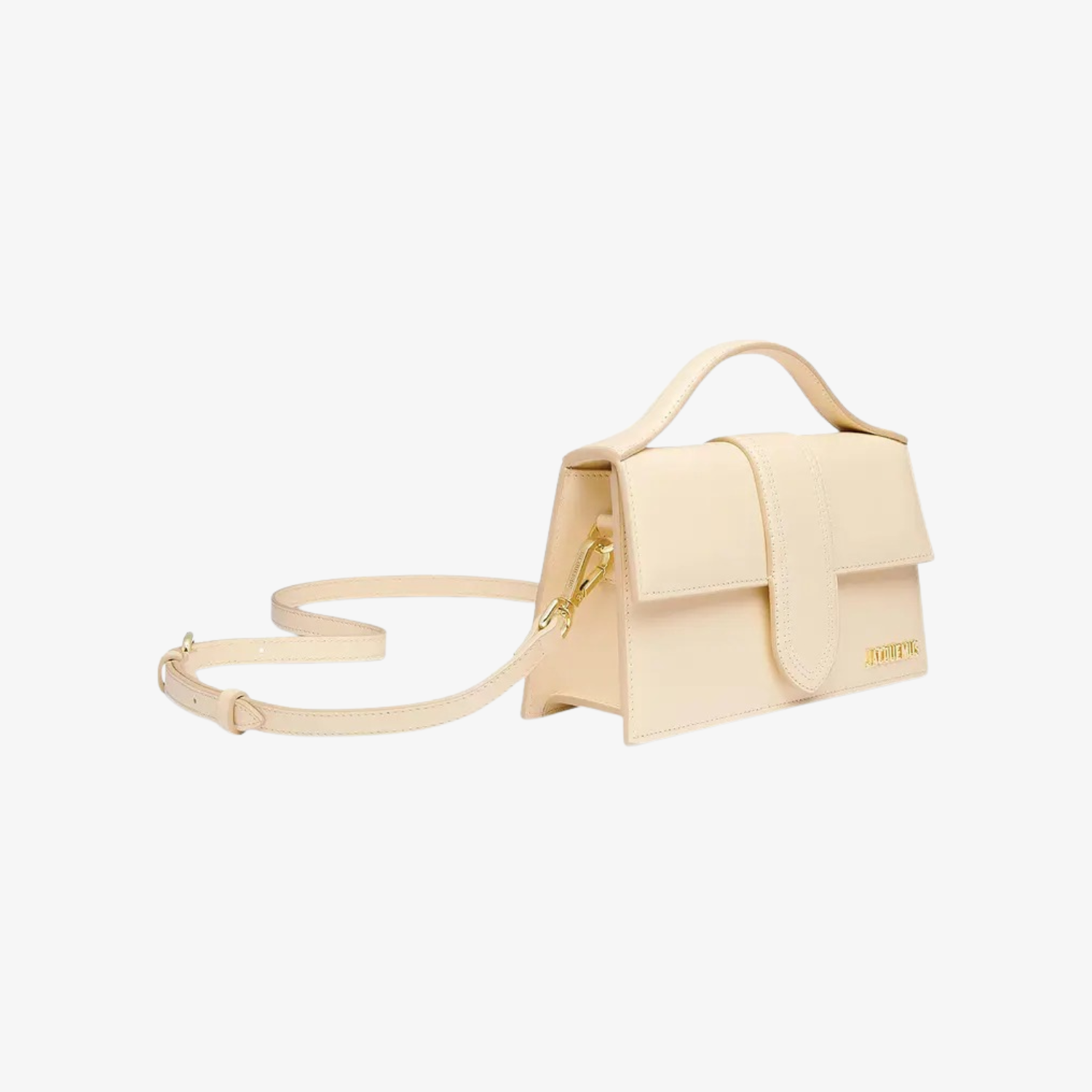 Geanta Jacquemus Le Grand Bambino "Calfskin Ivory"