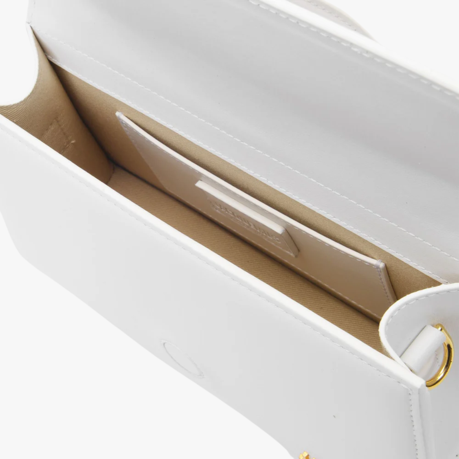 Geanta Jacquemus Le Grand Bambino "White Gold"