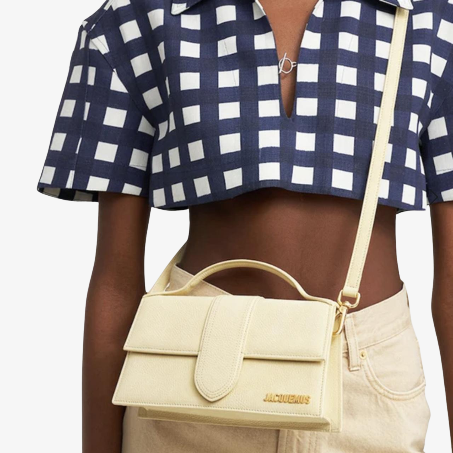 Geanta Jacquemus Le Grand Bambino "Ivory"