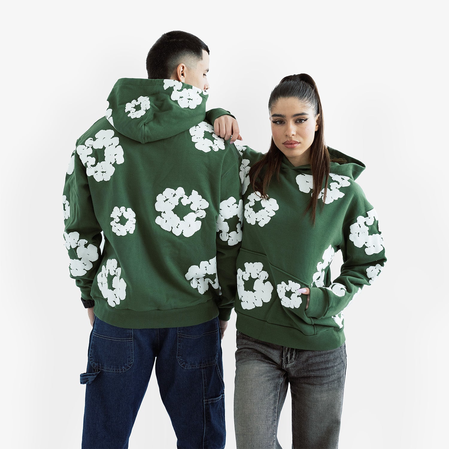 Hanorac Denim Tears "Green White"