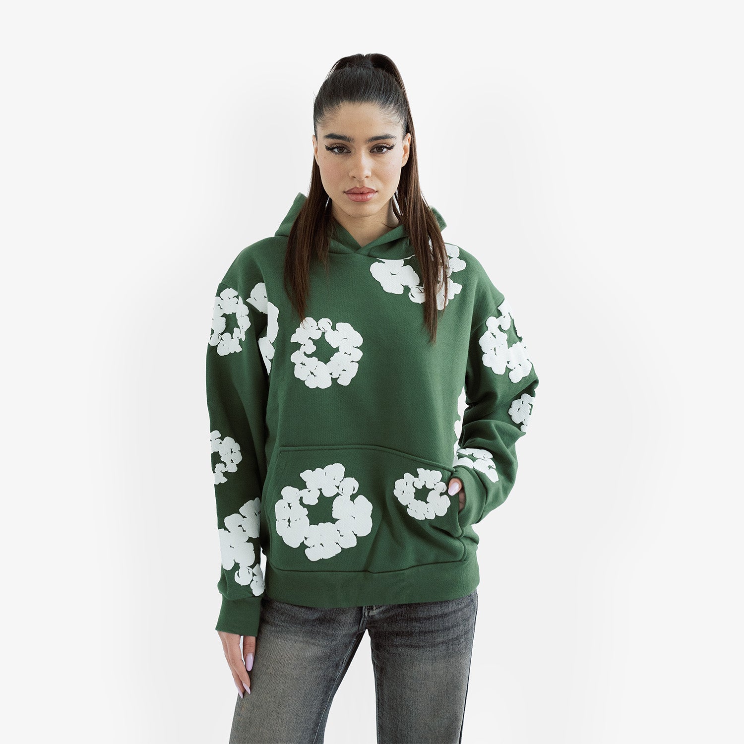 Hanorac Denim Tears "Green White"