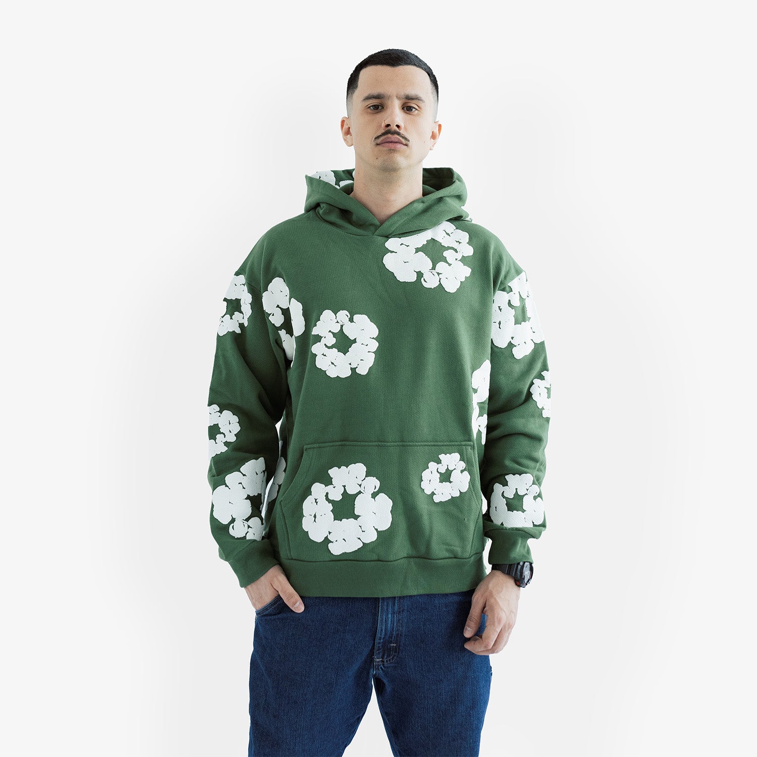 Hanorac Denim Tears "Green White"