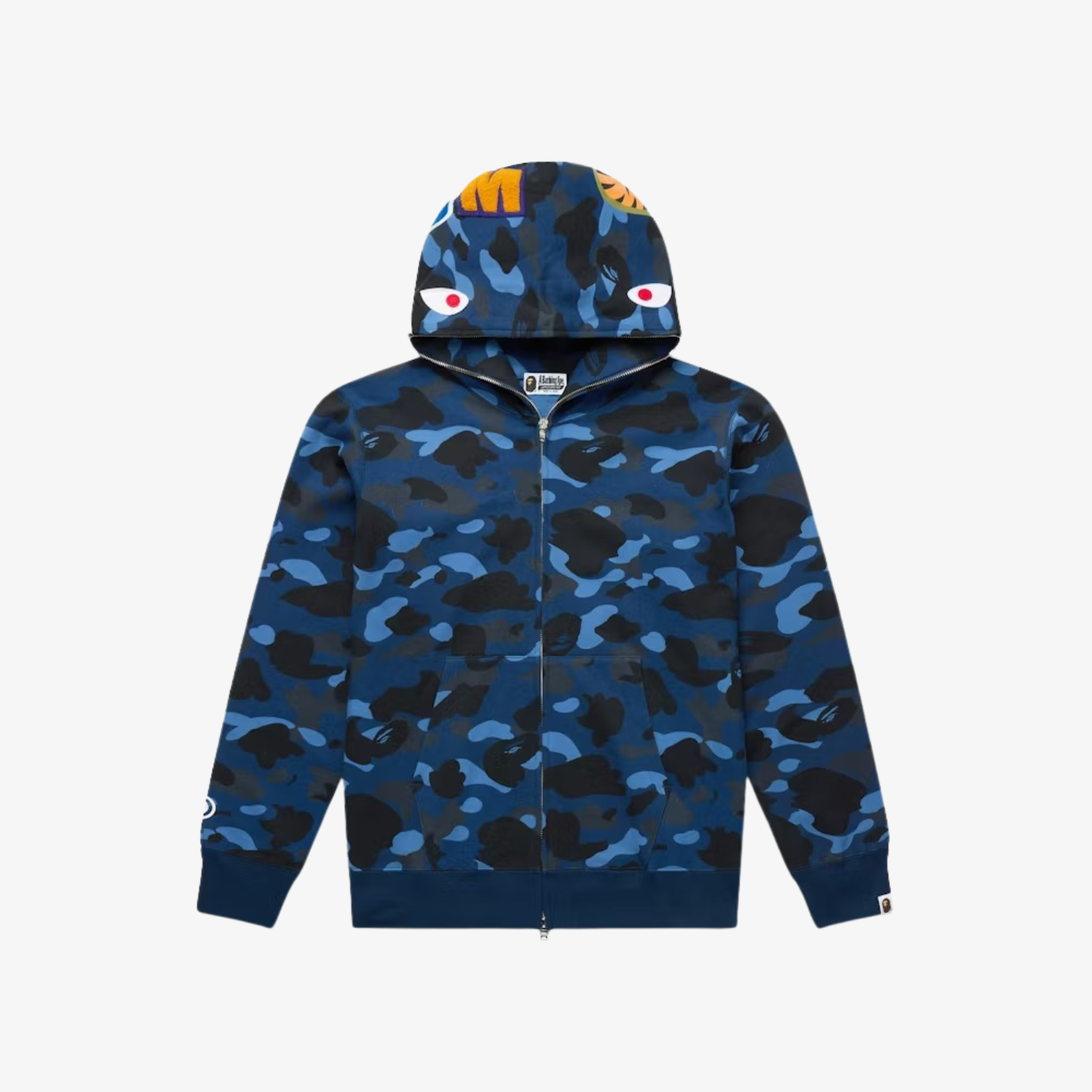 Hanorac Bape Shark Full Zip "Blue Camo"