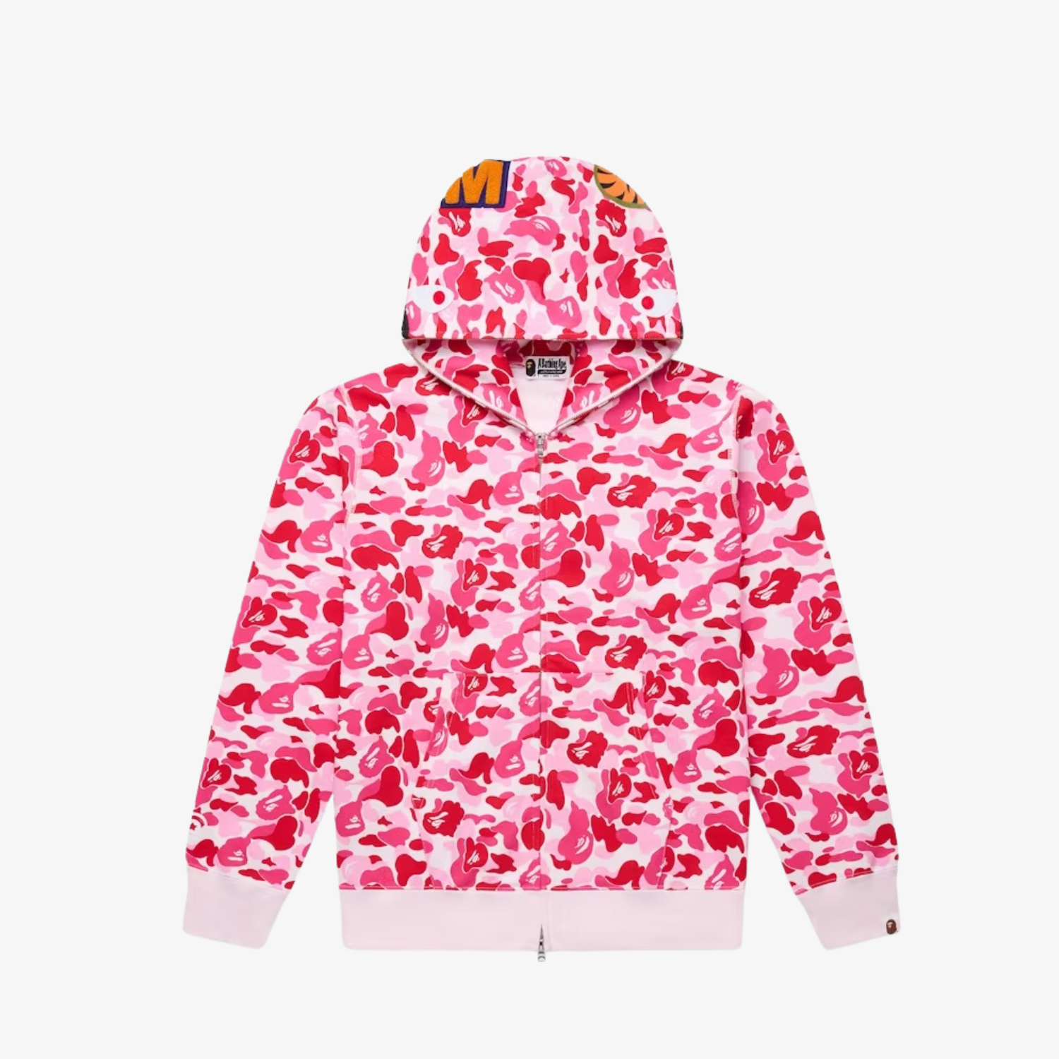 Hanorac Bape Shark Full Zip "Pink Camo"