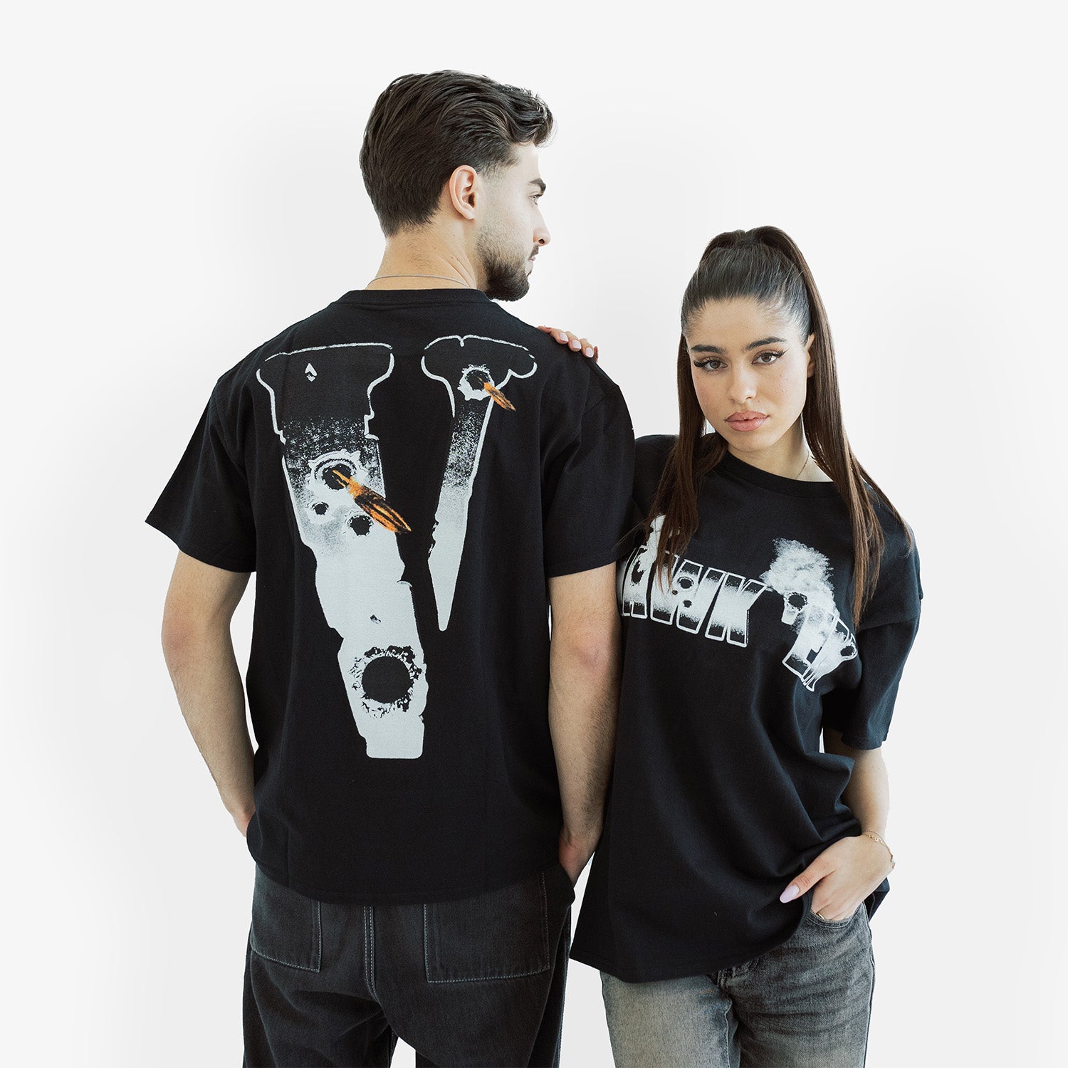 Tricou Pop Smoke x Vlone "Hawk'Em"