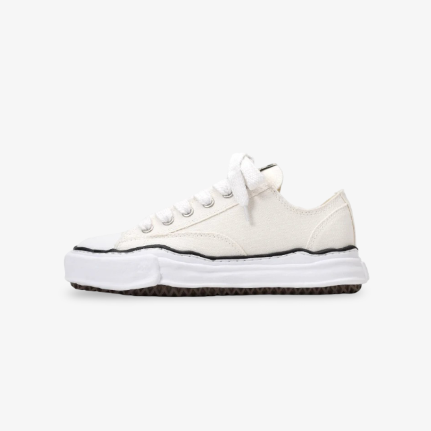 "Maison Mihara Yasuhiro Canvas Low "Peterson White"