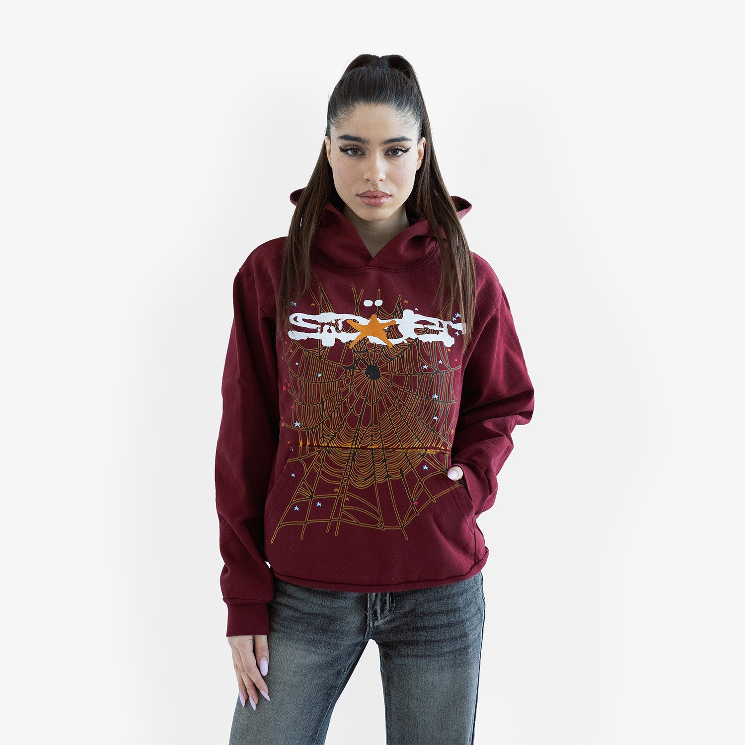 Hanorac Sp5der "Maroon Logo"