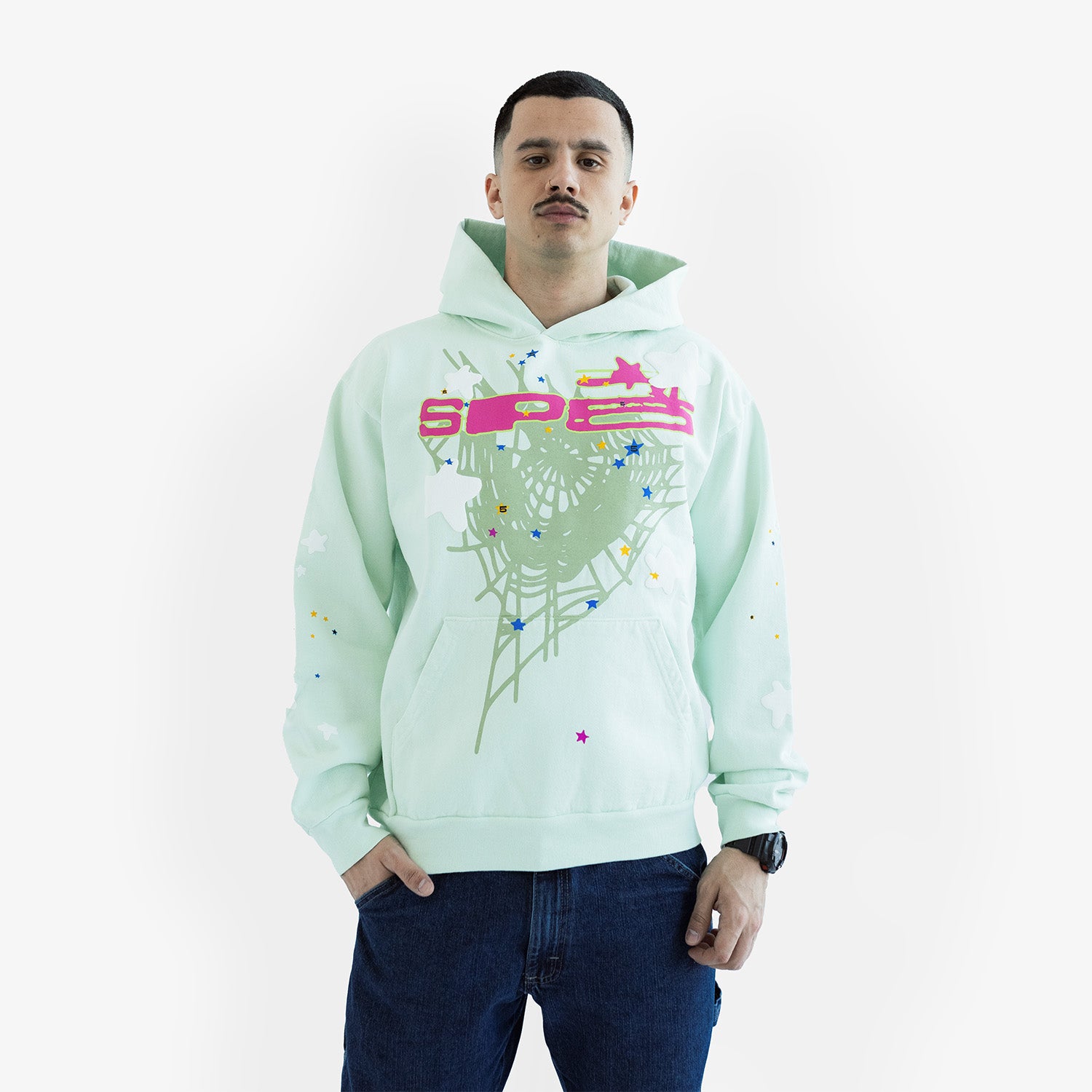 Hanorac Sp5der "Mint Web"