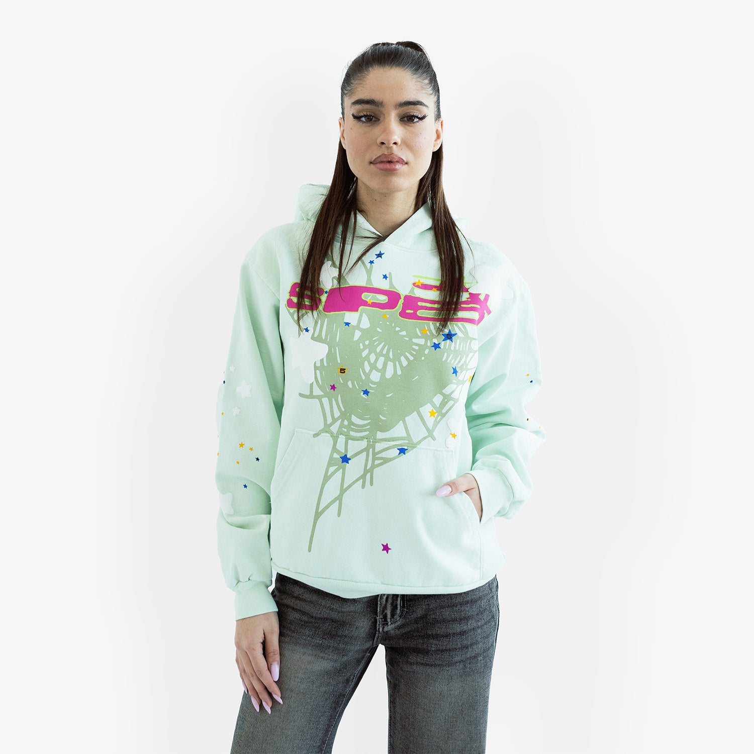 Hanorac Sp5der "Mint Web"