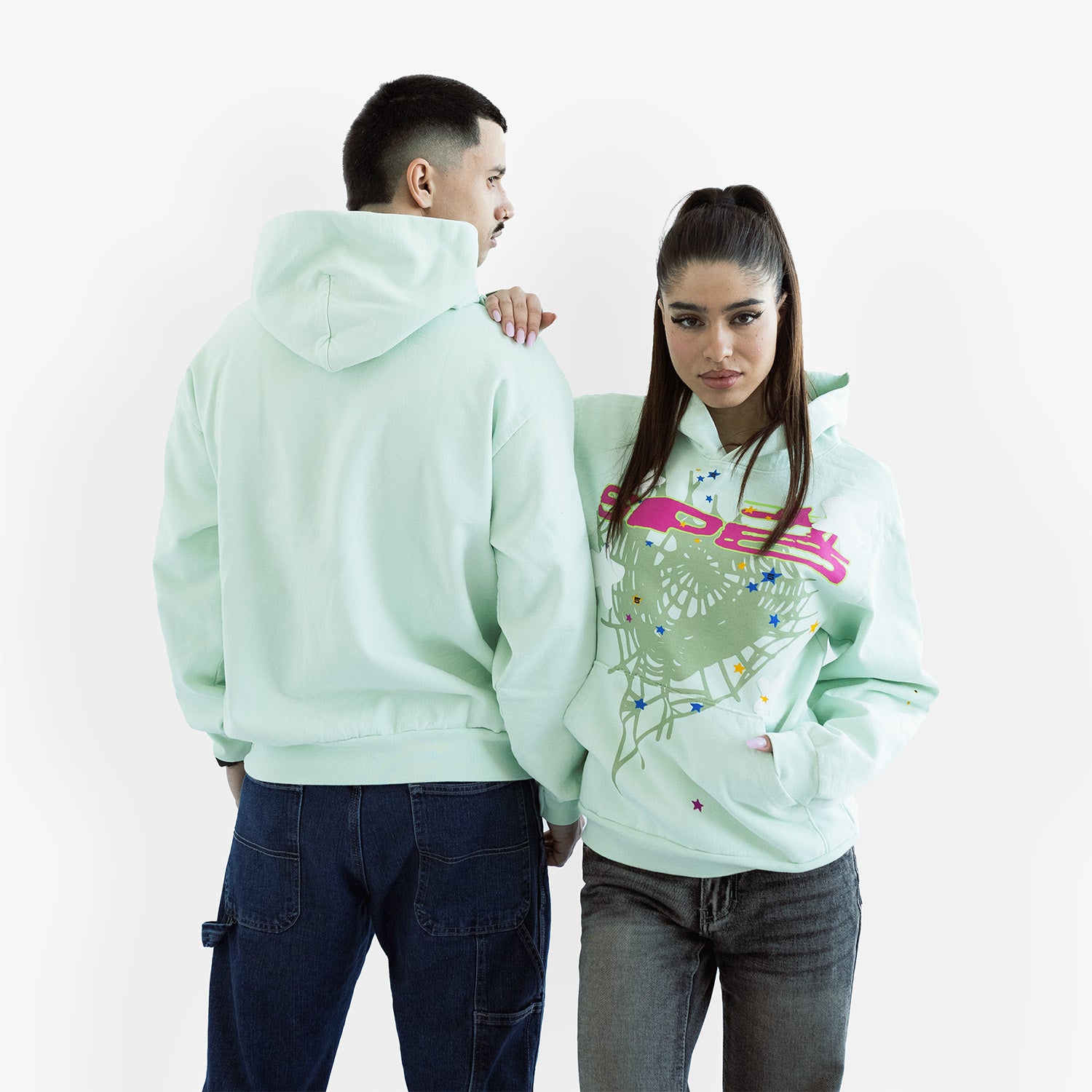 Hanorac Sp5der "Mint Web"