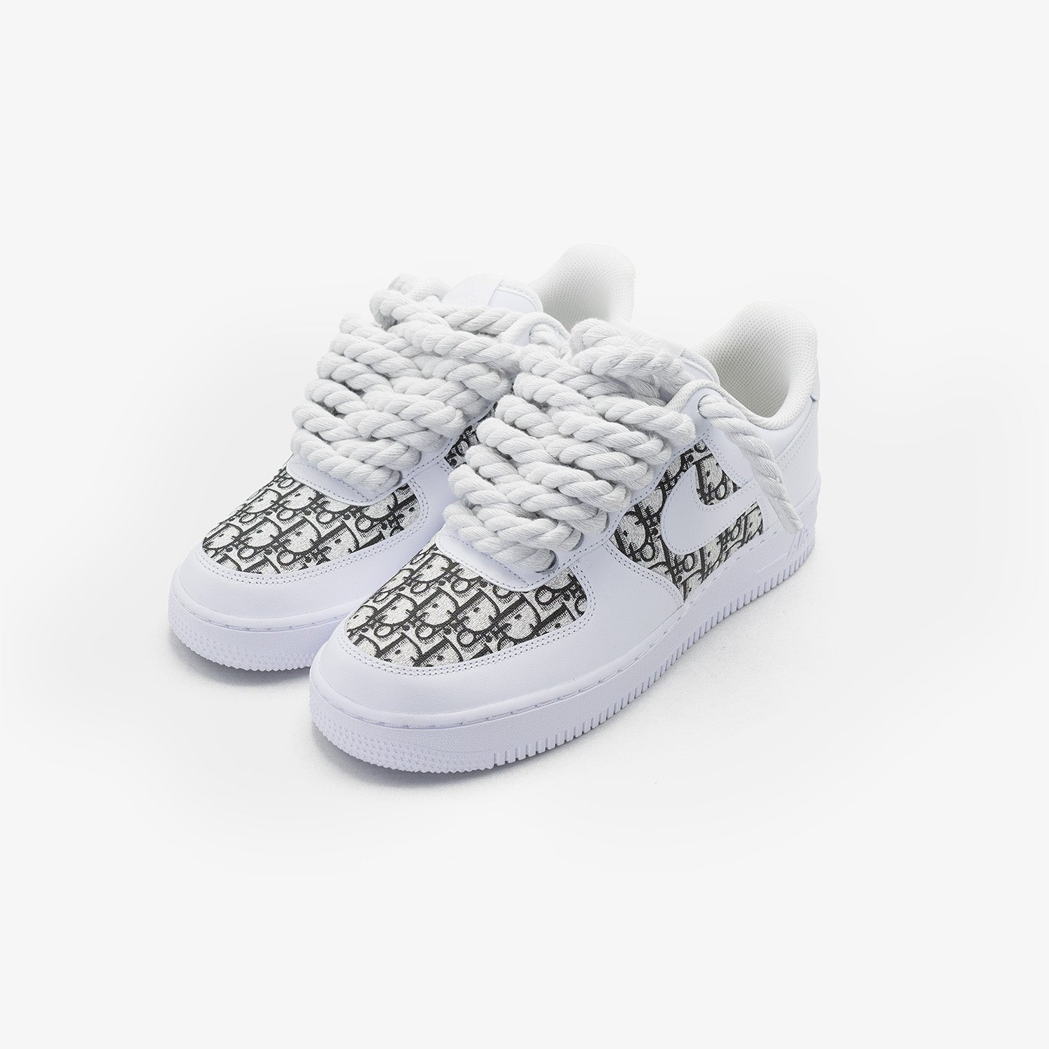 Nike Air Force 1 White “Dior Custom White Rope”
