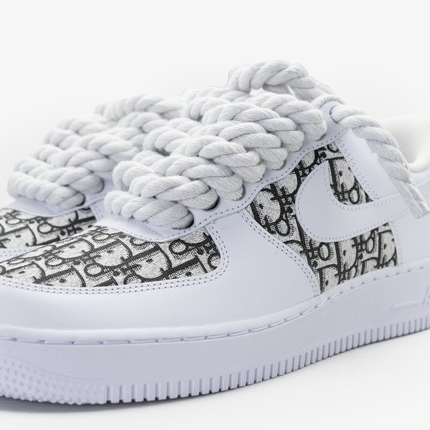 Nike Air Force 1 White “Dior Custom White Rope”