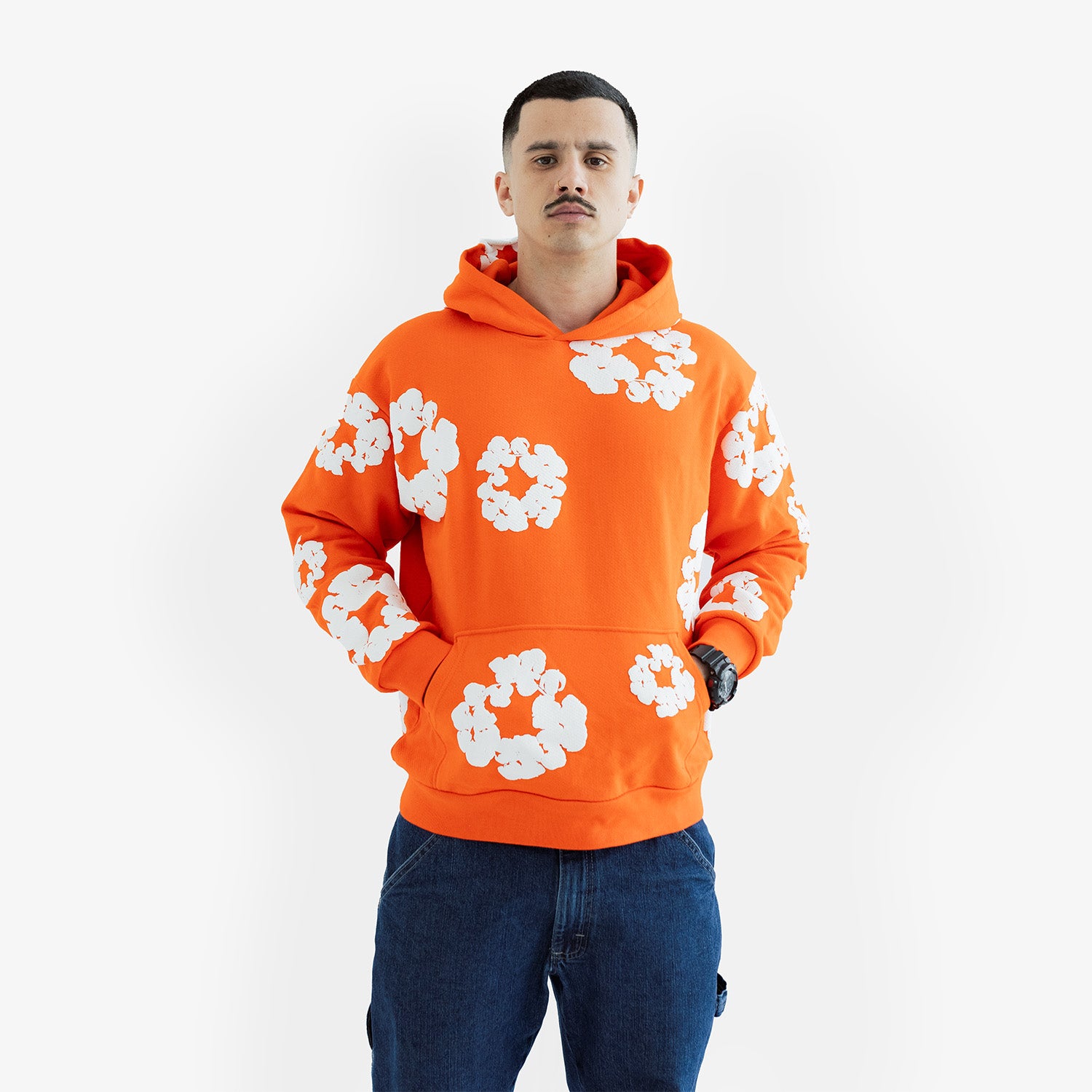 Hanorac Denim Tears "Orange White"