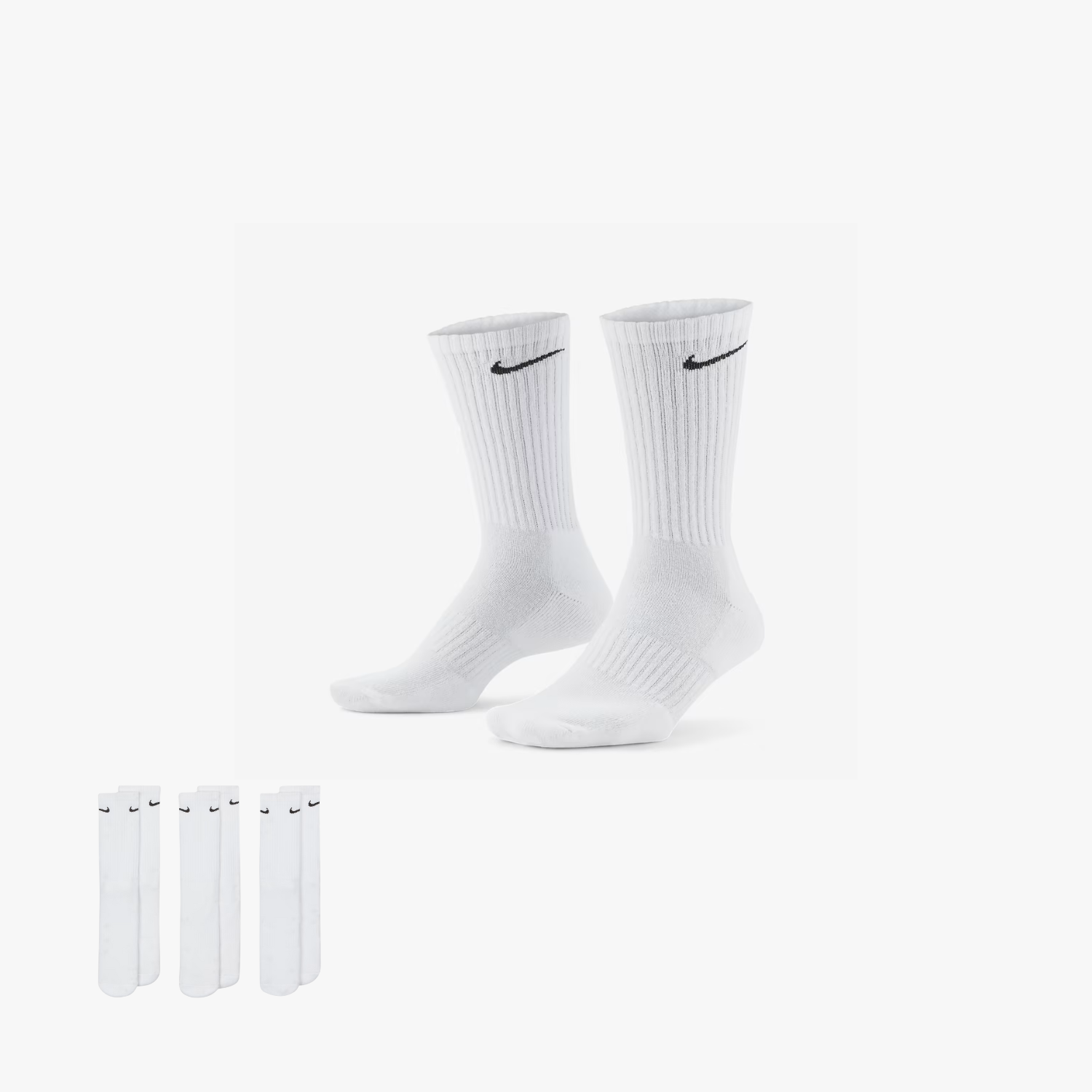 Pachet Sosete Nike "White Everyday" (3 buc)