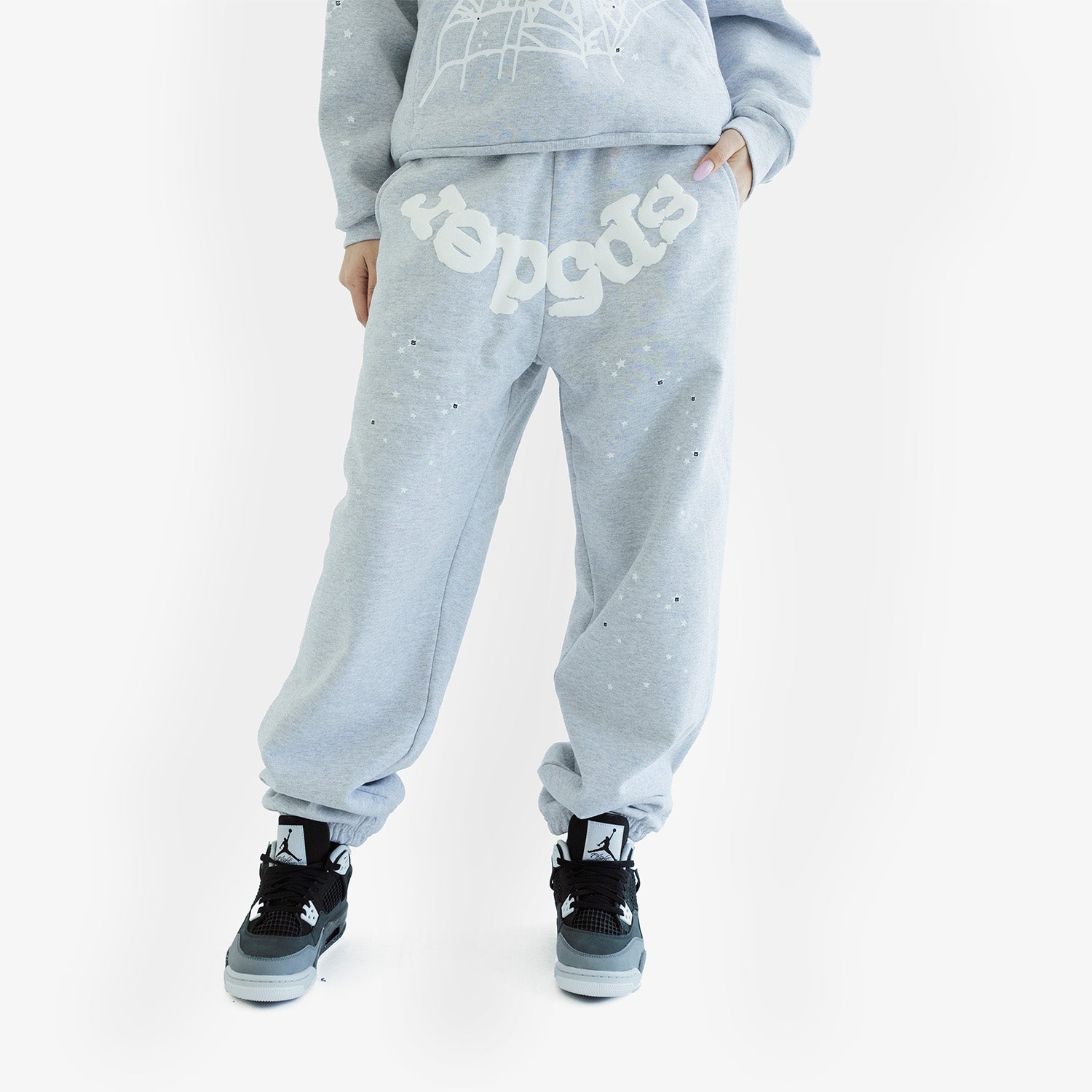 Pantaloni Sp5der "Grey Web"