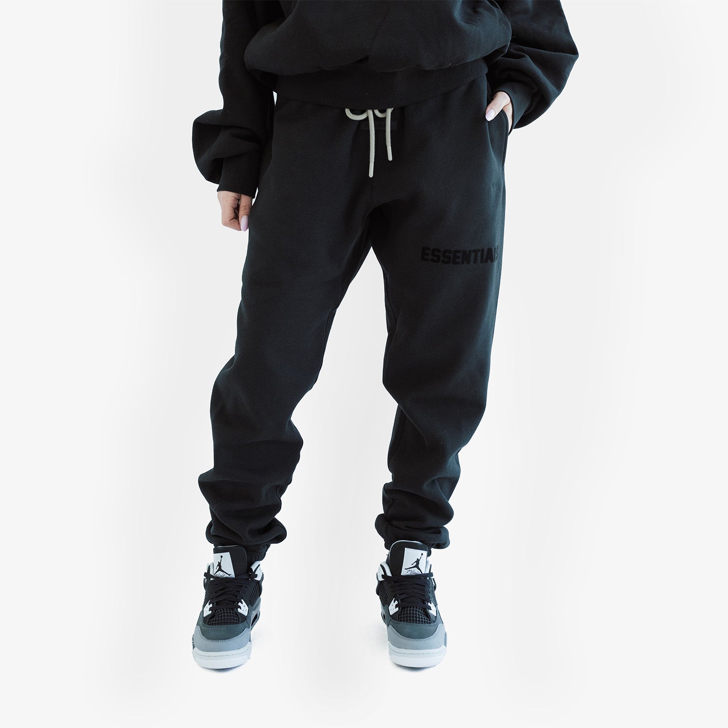 Set Hanorac & Pantaloni Essentials Fear Of God "Jet Black"