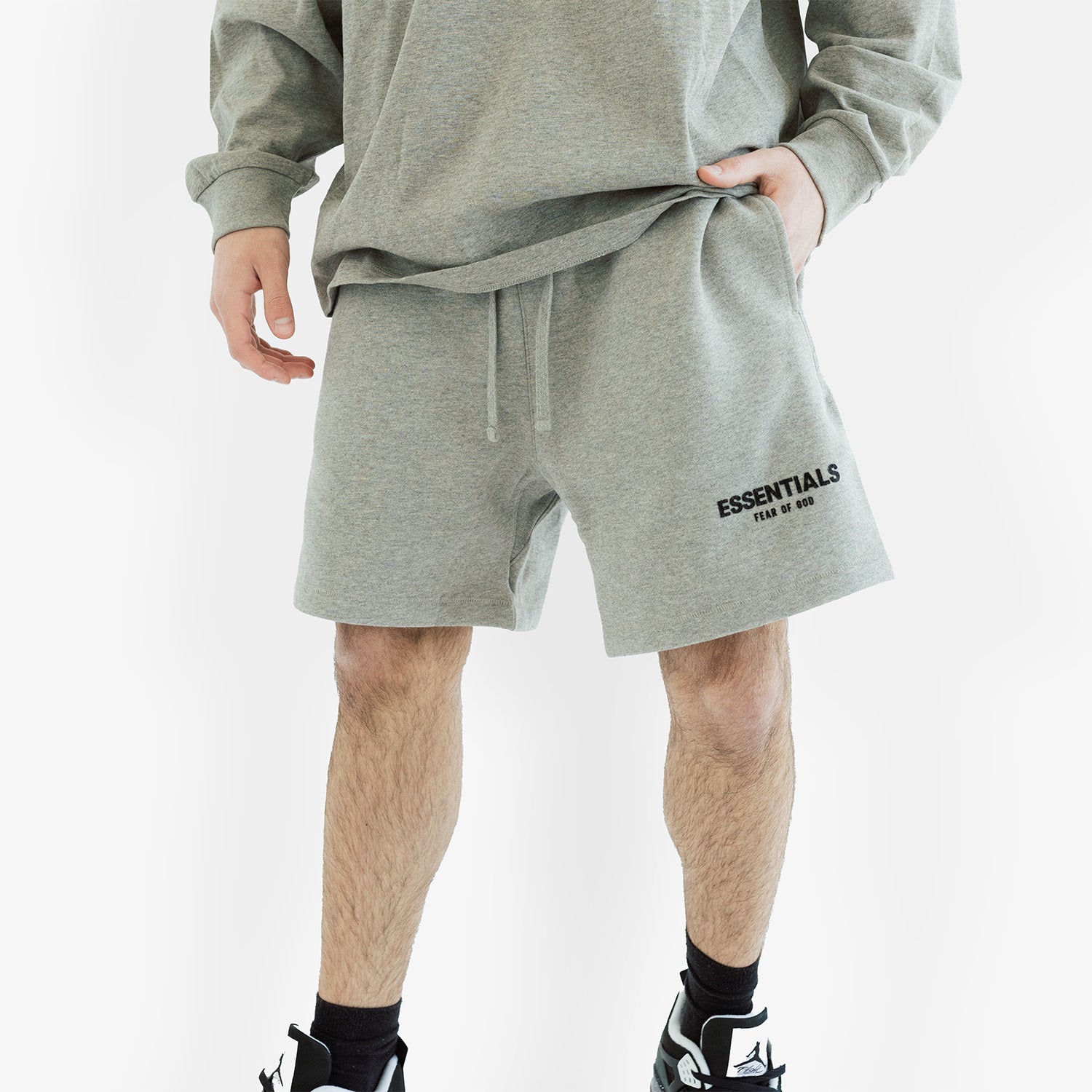 Pantaloni Scurti Essentials Fear of God "Dark Oatmeal"