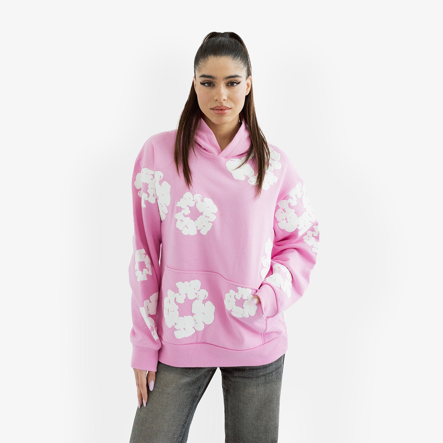 Hanorac Denim Tears "Pink White"