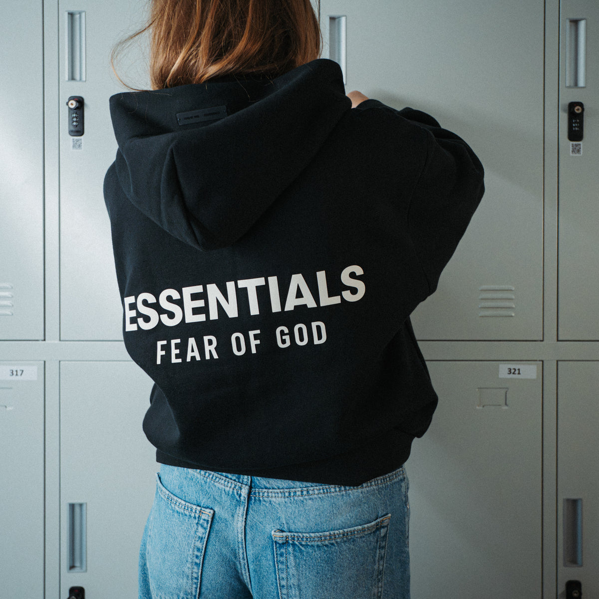 Hanorac Essentials Nylon Fleece "Jet Black"