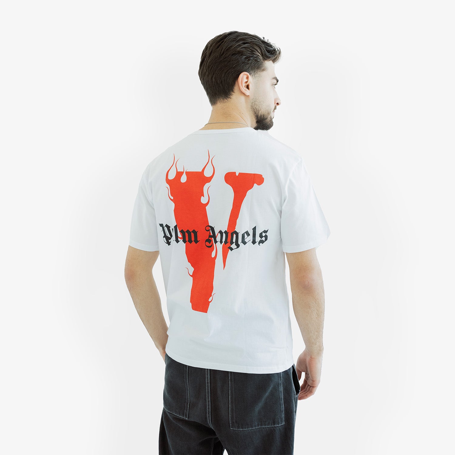 Tricou Palm Angels x Vlone "Red Flame"