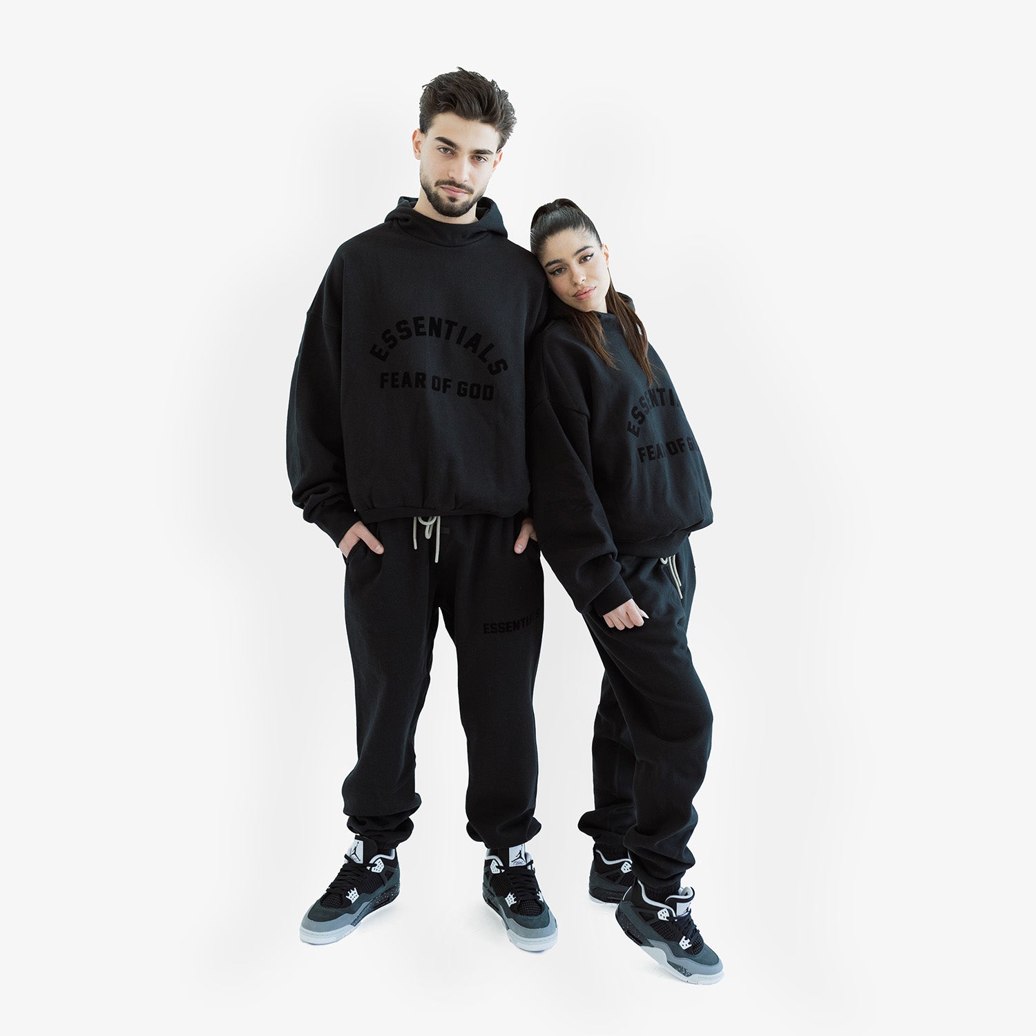 Set Hanorac & Pantaloni Essentials Fear Of God "Jet Black"