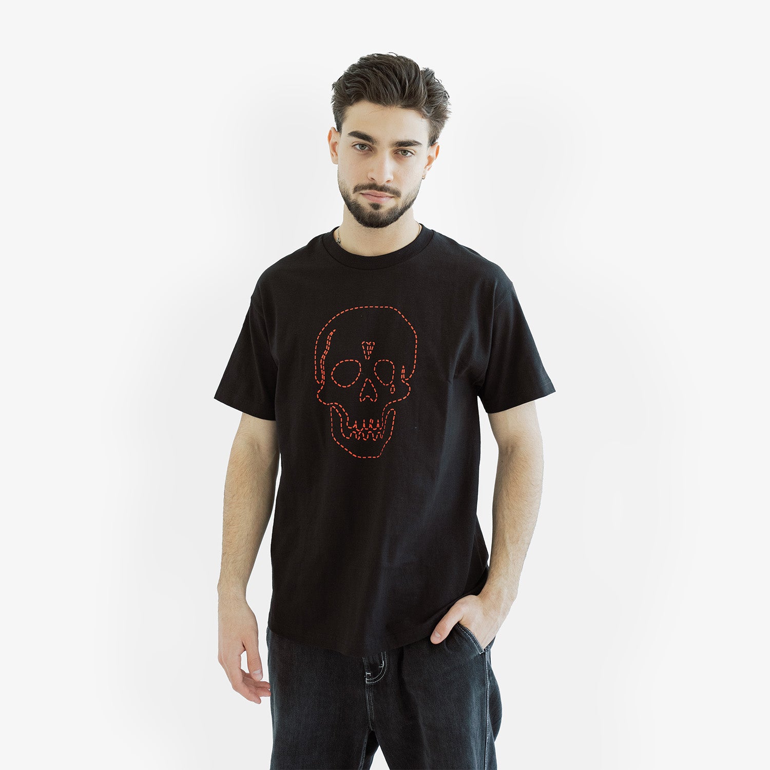 Tricou Vlone x Neighborhood "Skull"