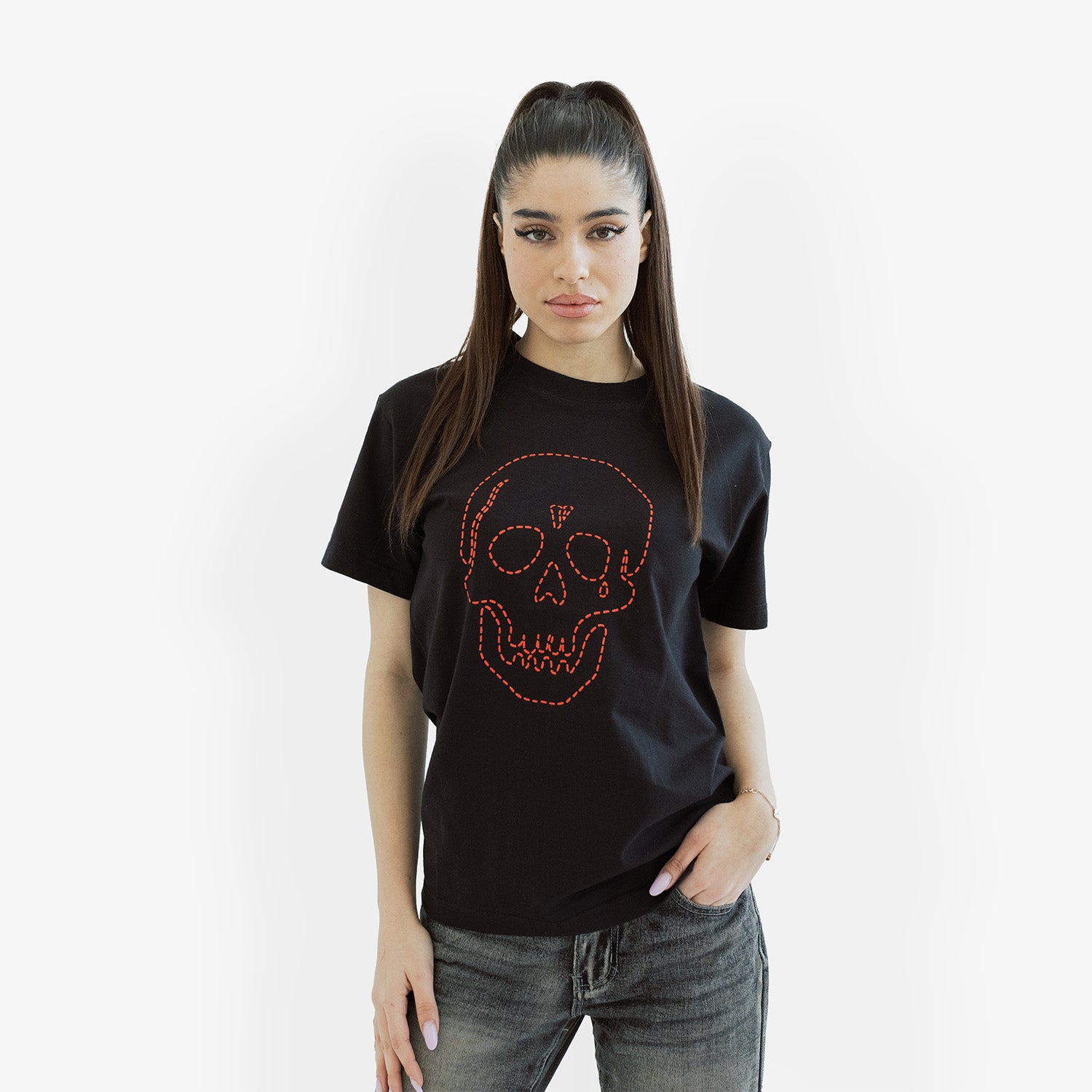 Tricou Vlone x Neighborhood "Skull"