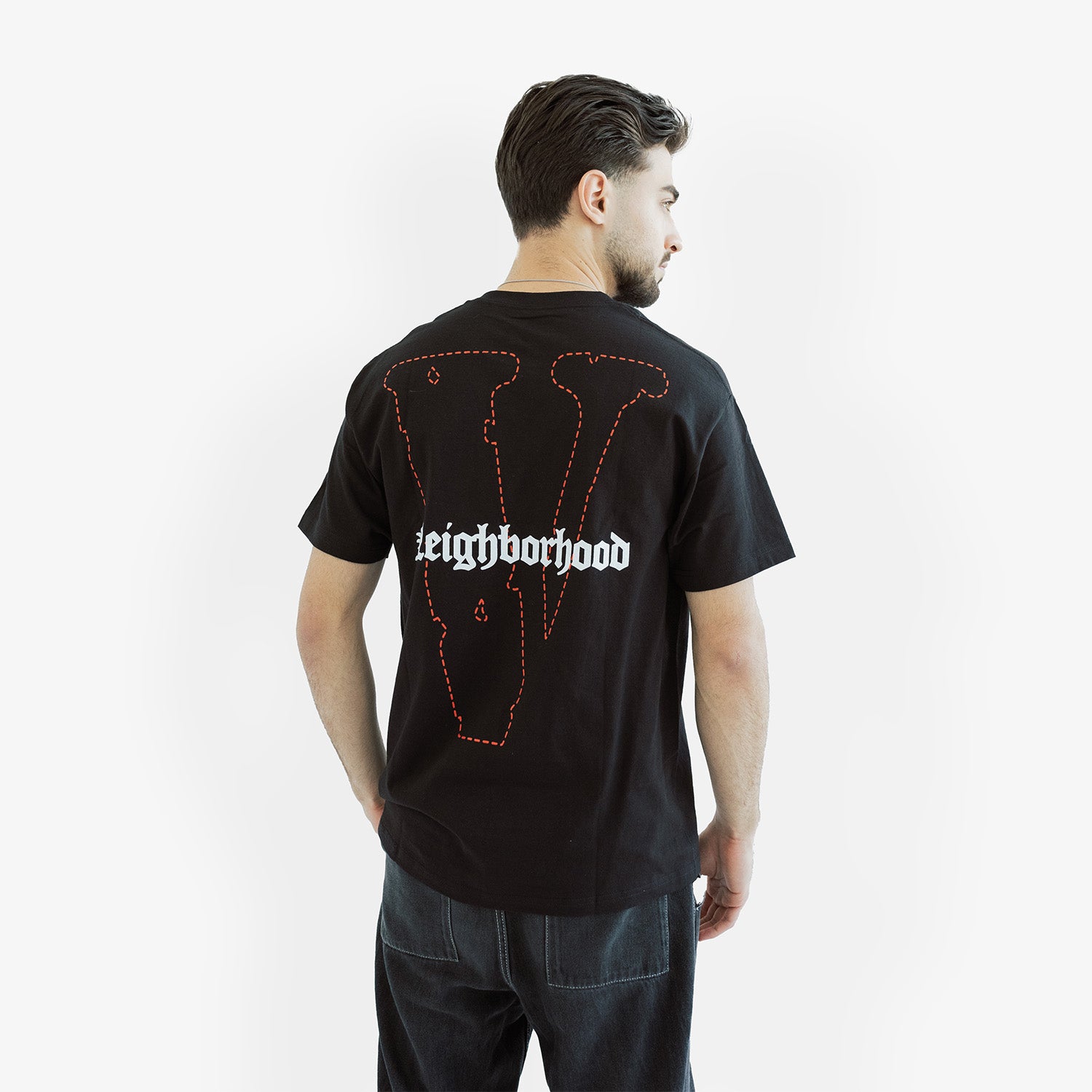 Tricou Vlone x Neighborhood "Skull"