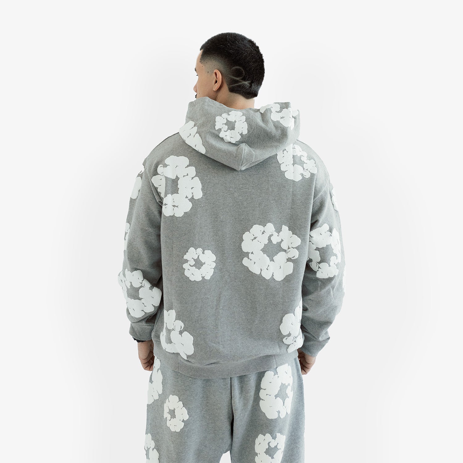 Set Hanorac & Pantaloni Denim Tears "Grey White"
