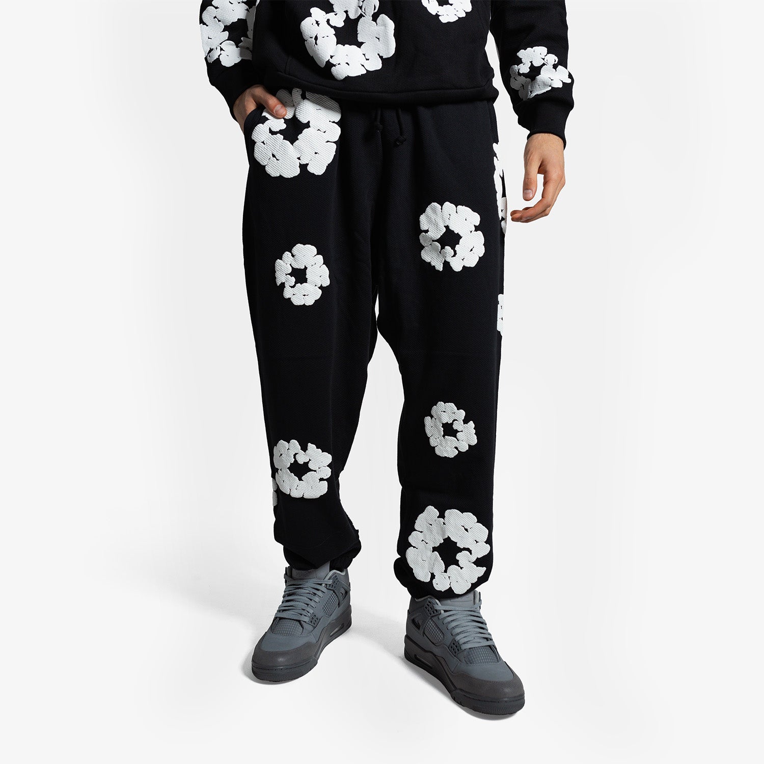 Set Hanorac & Pantaloni Denim Tears "Black White"