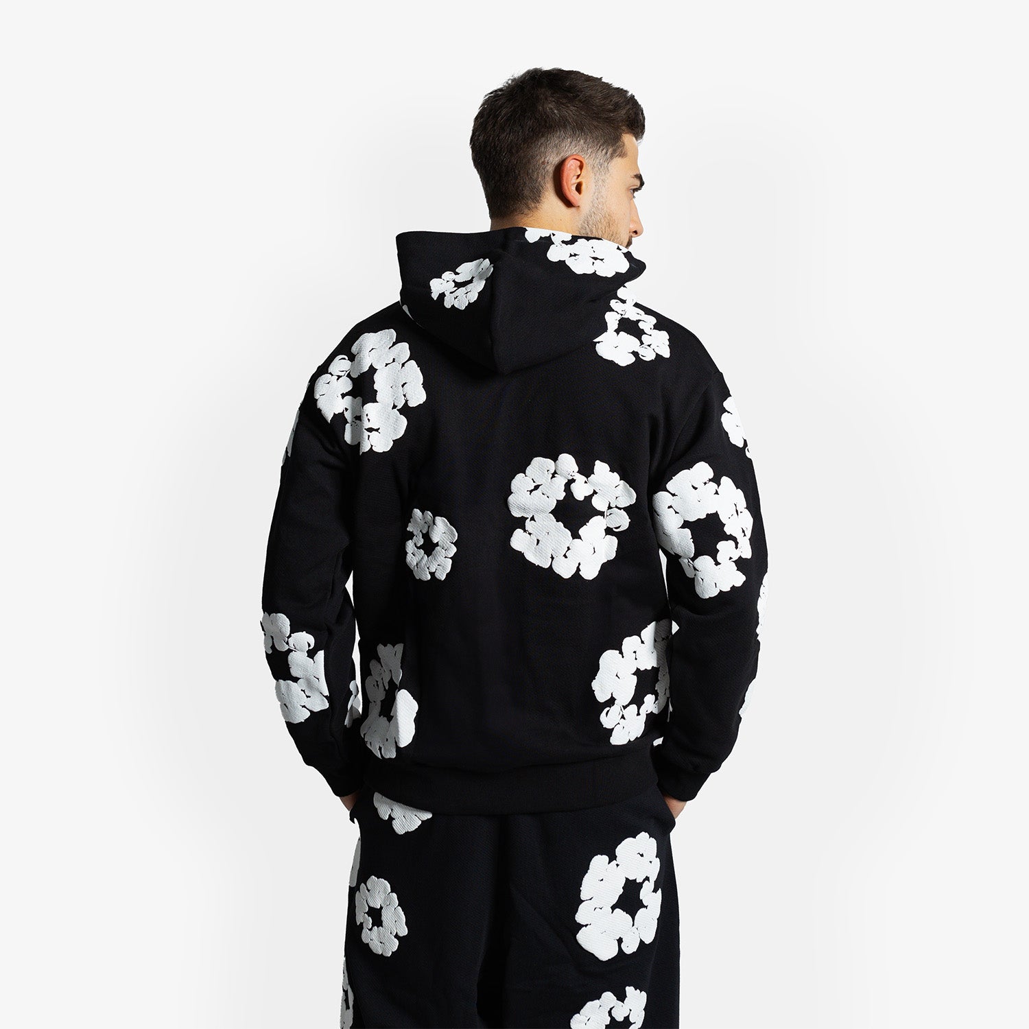 Set Hanorac & Pantaloni Denim Tears "Black White"