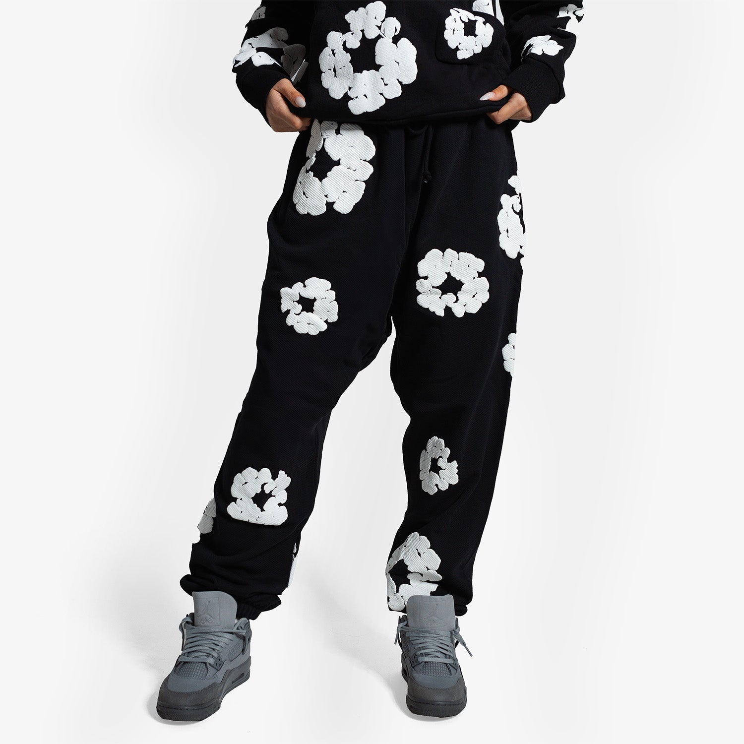 Set Hanorac & Pantaloni Denim Tears "Black White"