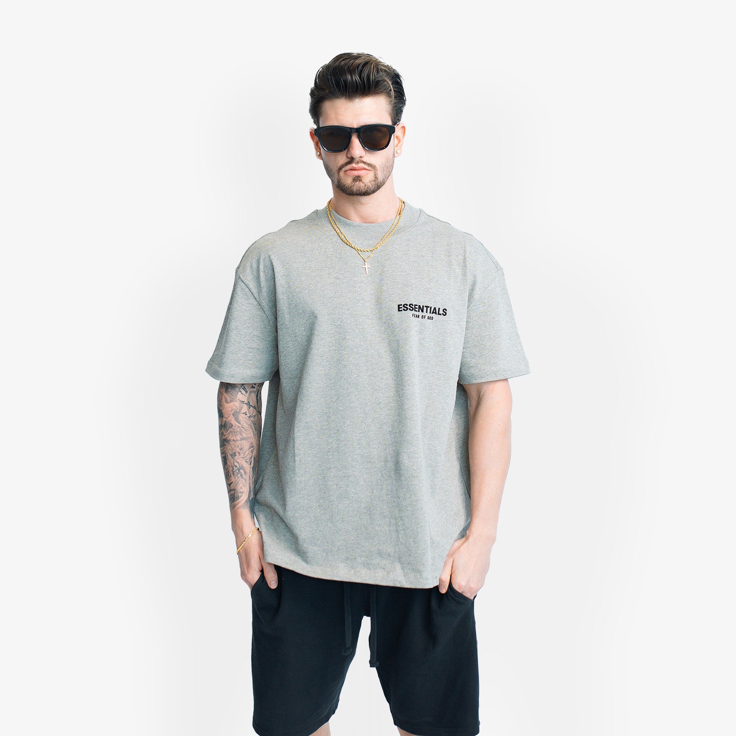 Tricou Essentials Fear of God "Dark Oatmeal"