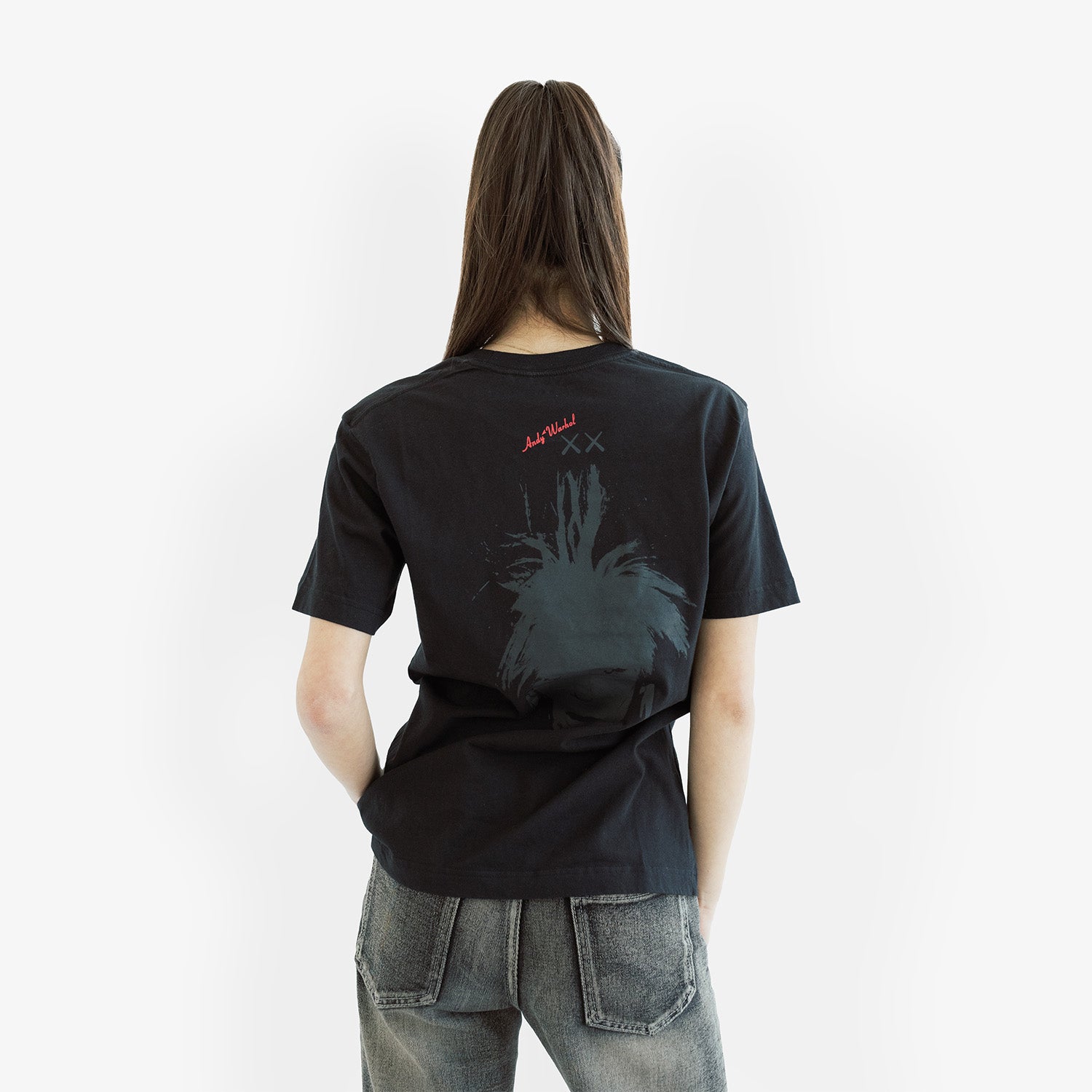 Tricou KAWS x Uniqlo Warhol "Black Graphic"