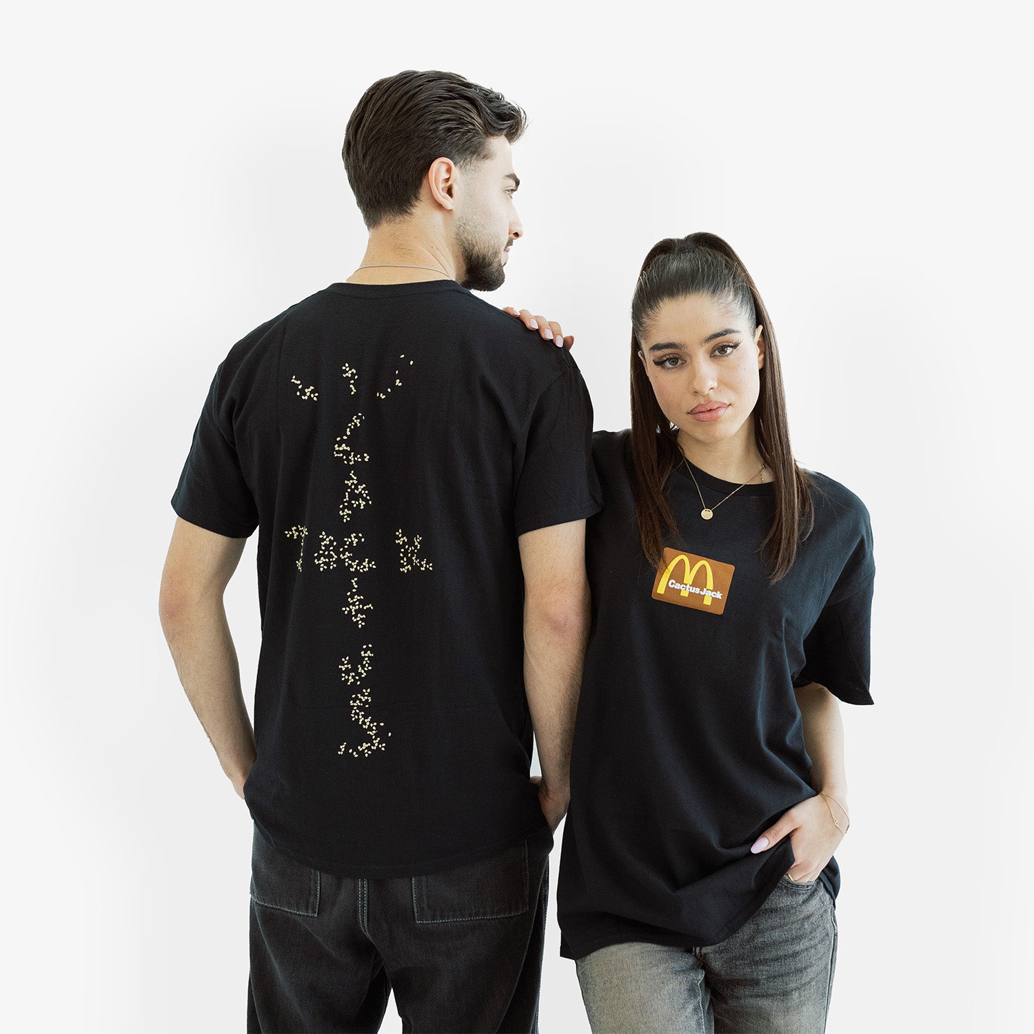 Tricou Cactus Jack x McDonalds "Black Brown"